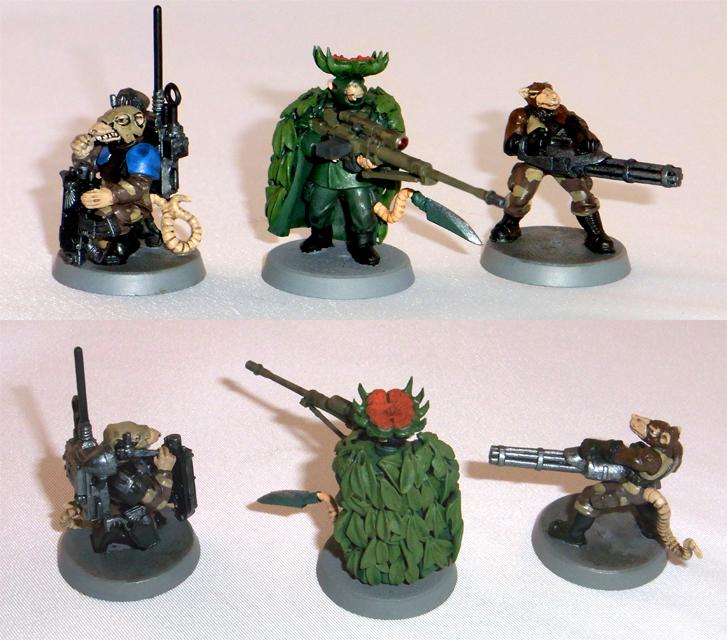 Female, Flower, Korbenn, Minigunner, Operator, Radio, Rat, Skaven, Snipers