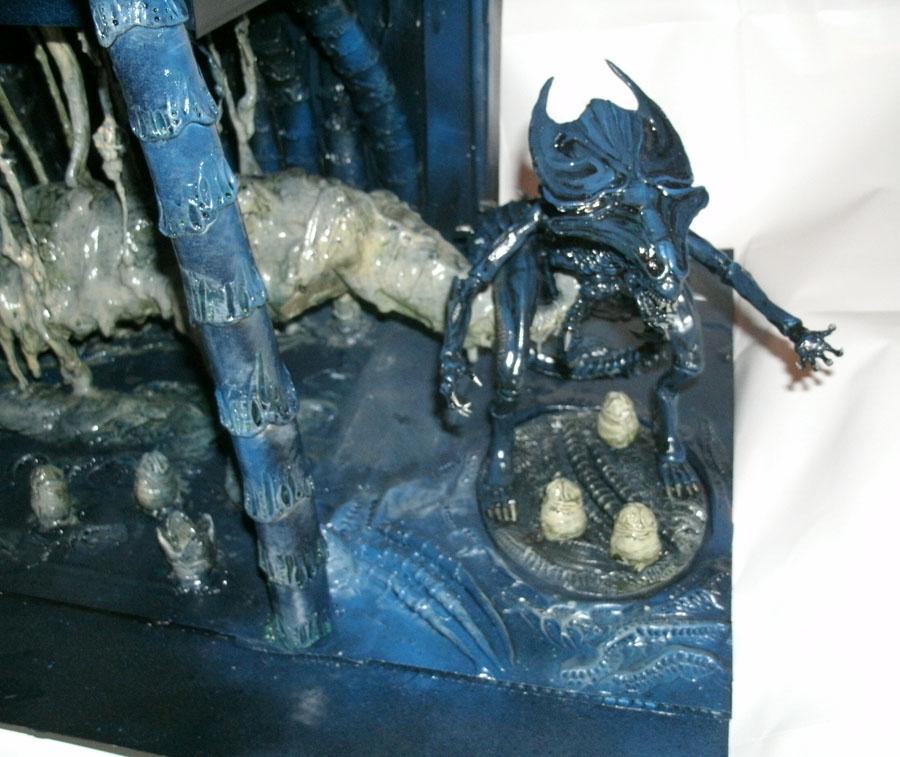 Alien Queen, Alienids, Conversion, Diorama, Tervigon, Trygon, Tyranids
