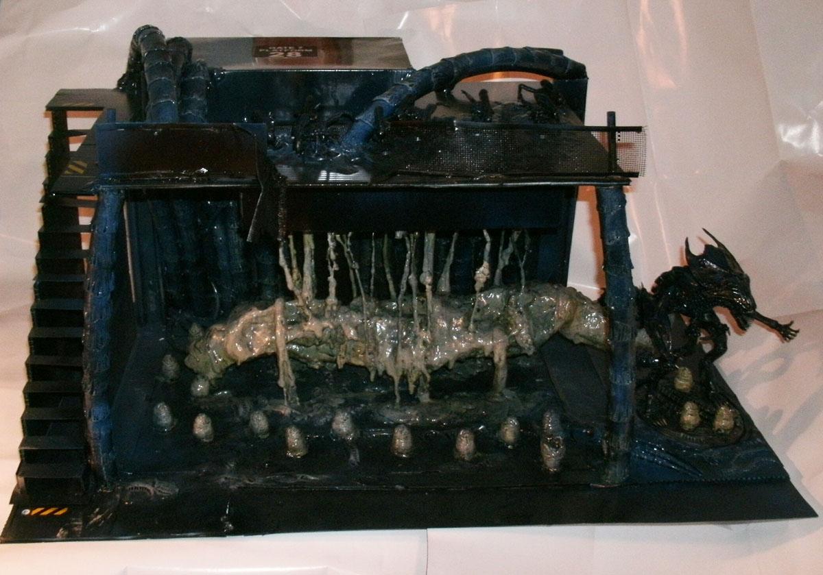 Alien Queen, Alienids, Conversion, Diorama, Tervigon, Trygon, Tyranids