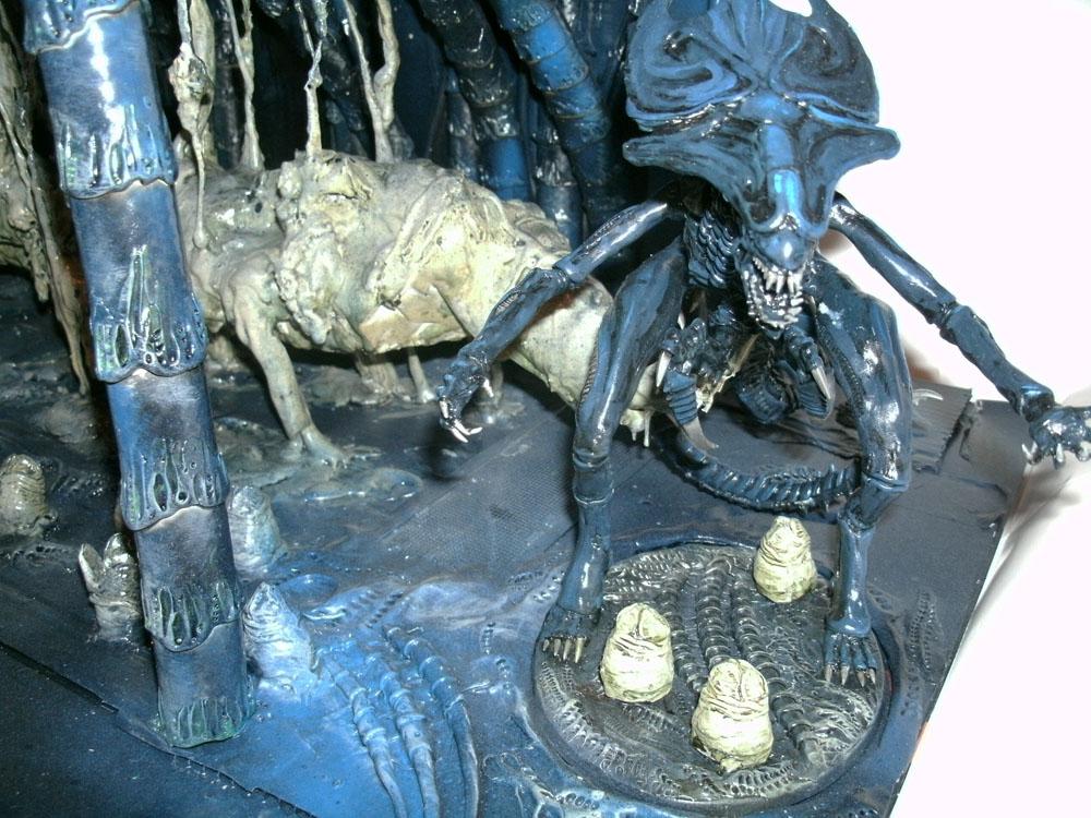 Alien Queen, Alienids, Conversion, Diorama, Tervigon, Trygon, Tyranids