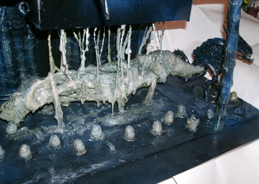 Alien Queen, Alienids, Conversion, Diorama, Tervigon, Trygon, Tyranids