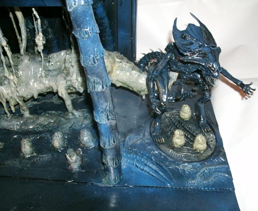 Alien Queen, Alienids, Conversion, Diorama, Tervigon, Trygon, Tyranids