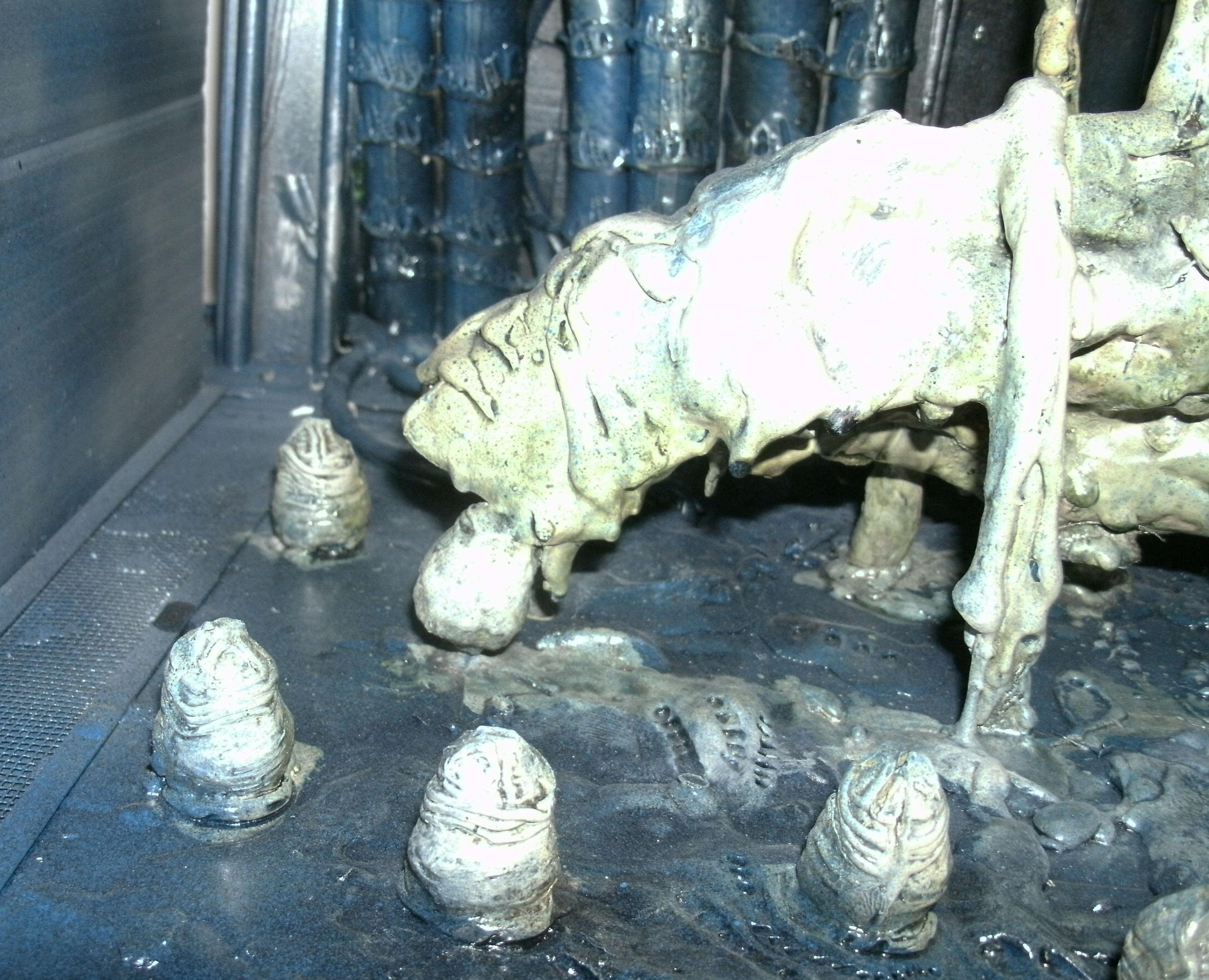 Alien Queen, Alienids, Conversion, Diorama, Tervigon, Trygon, Tyranids