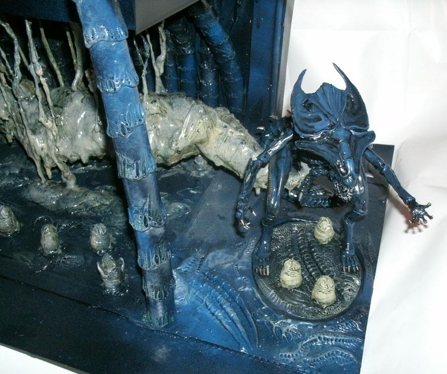 Alien Queen, Alienids, Conversion, Diorama, Tervigon, Trygon, Tyranids
