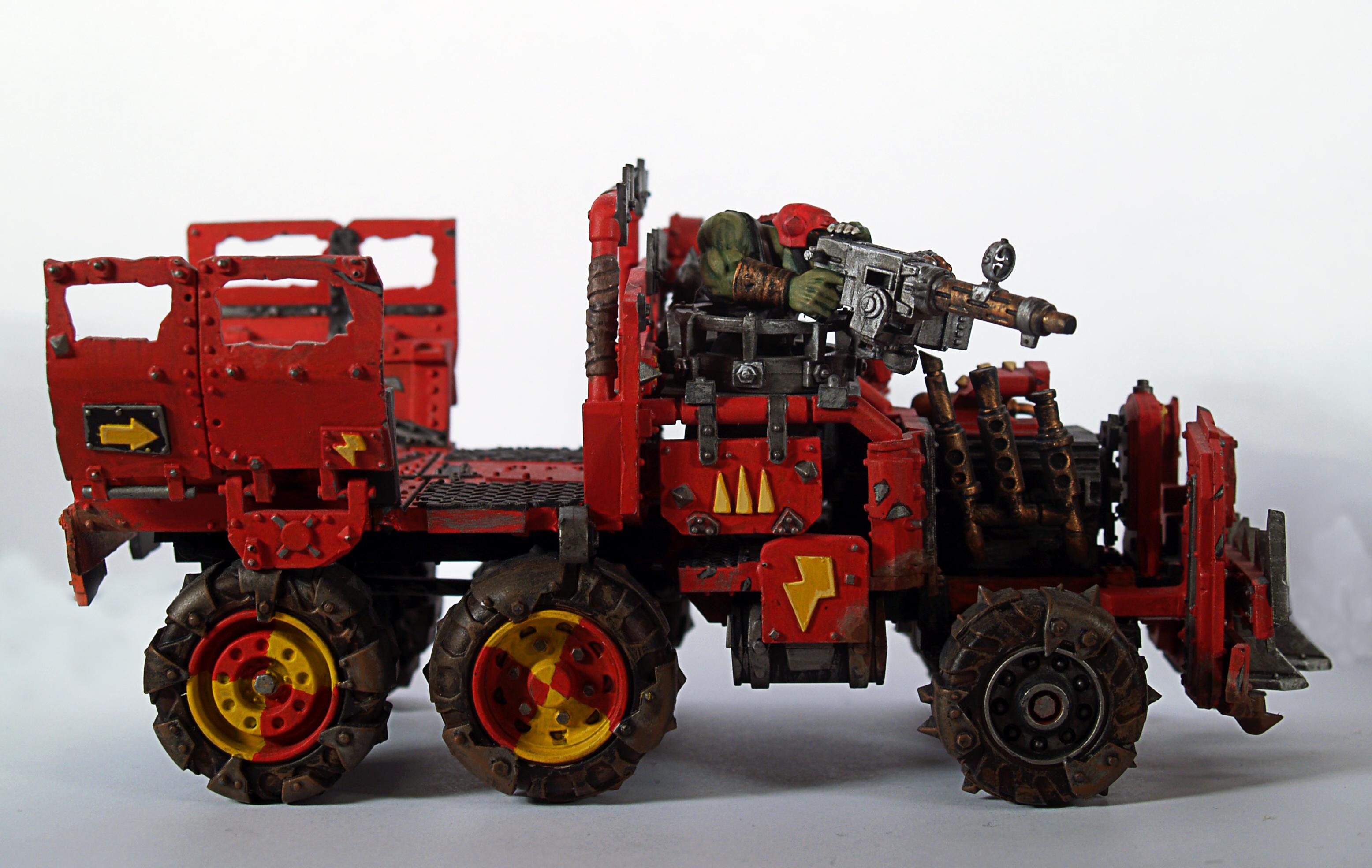 Boy, Evil Suns, Evil Sunz, Orks, Red, Trukk, Warhammer 40,000