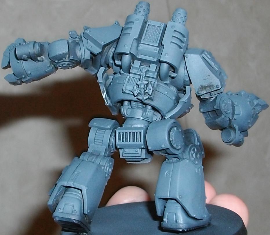 Airbrushed, Contemptor, Dreadnought, Space Wolves, Work In Progress