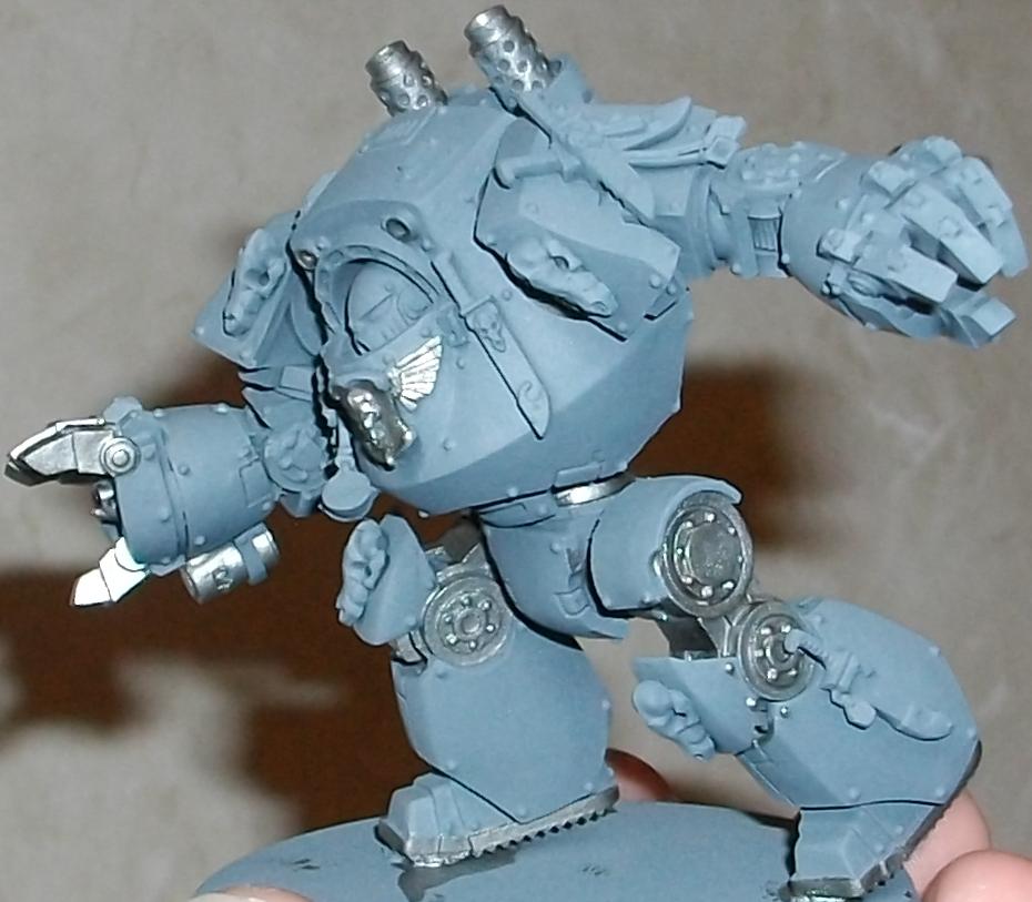 Airbrushed, Contemptor, Dreadnought, Space Wolves, Work In Progress