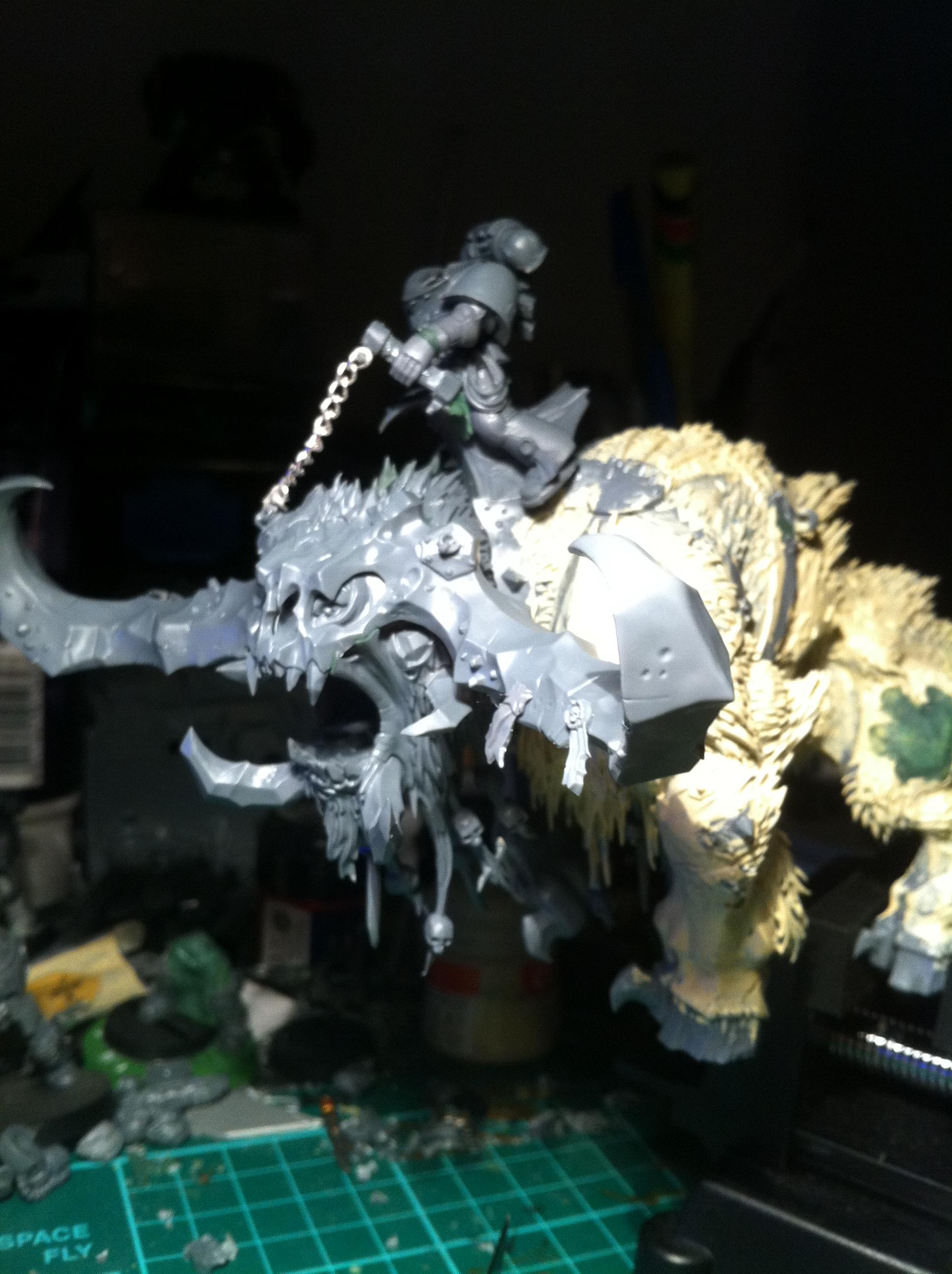 Black Templars, Orky Claws, Space Marines, Stonehorn, Work In Progress