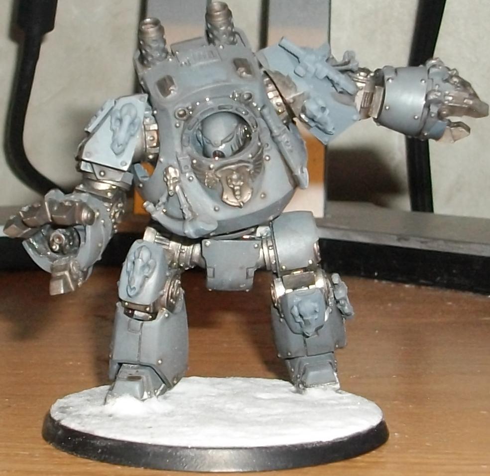 Airbrushed, Contemptor, Dreadnought, Space Wolves, Work In Progress