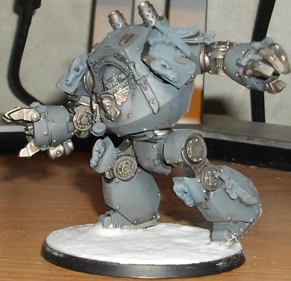 Airbrushed, Contemptor, Dreadnought, Space Wolves, Work In Progress