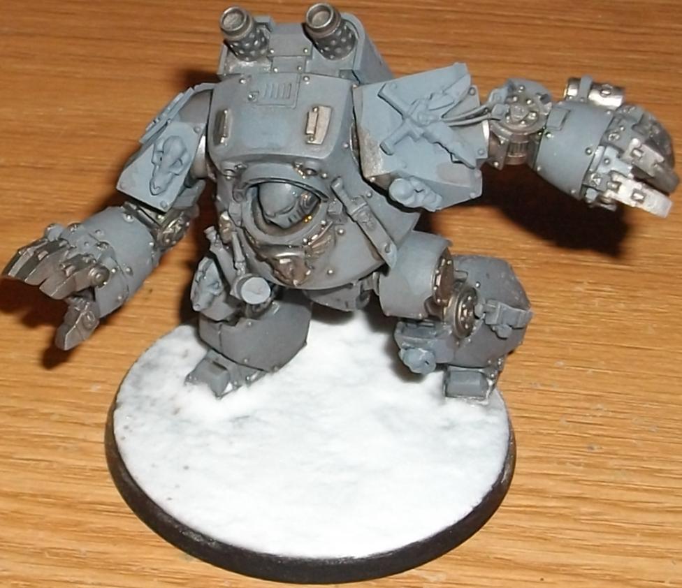 Airbrushed, Contemptor, Dreadnought, Space Wolves, Work In Progress