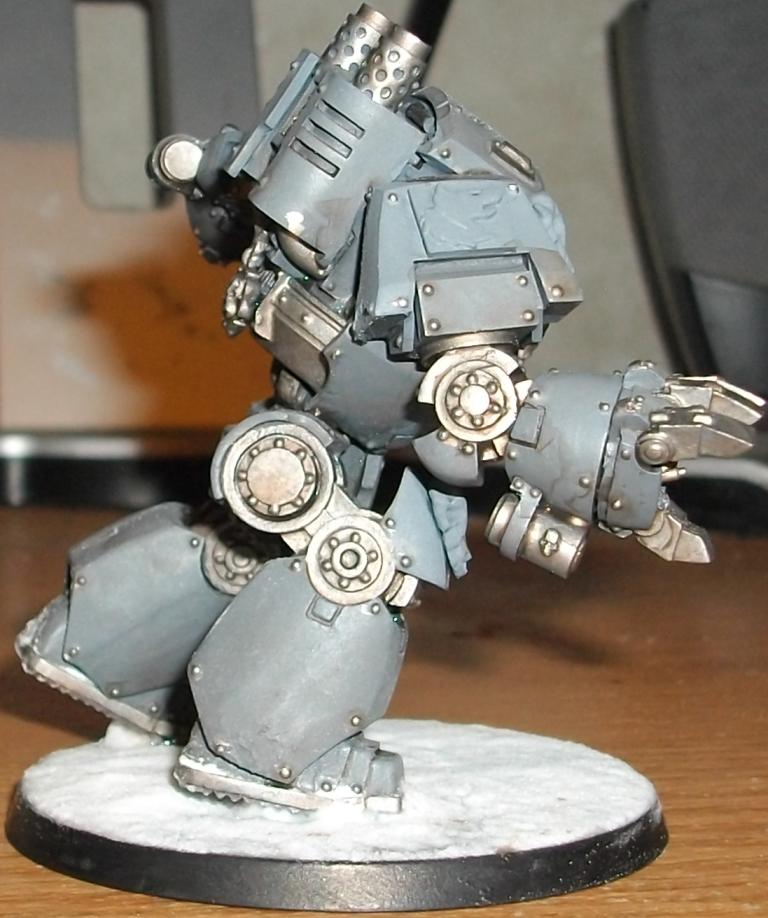 Airbrushed, Contemptor, Dreadnought, Space Wolves, Work In Progress