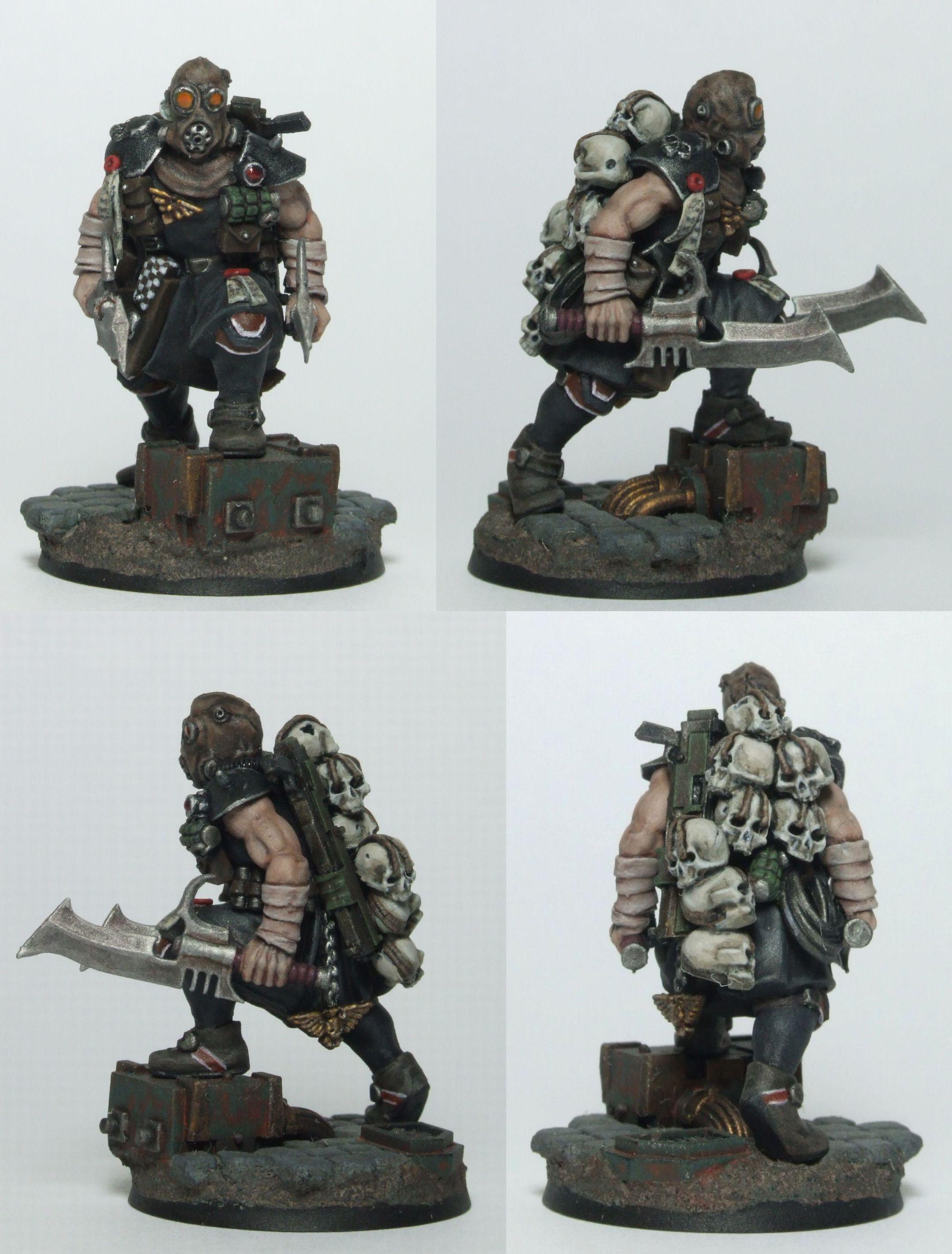 2 Knives, Chaos, Conversion, Inquisitor, Mutant, Tracker, Warhammer 40,000