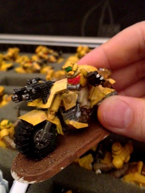 Imperial Fists, Scout Bike, Space Marines