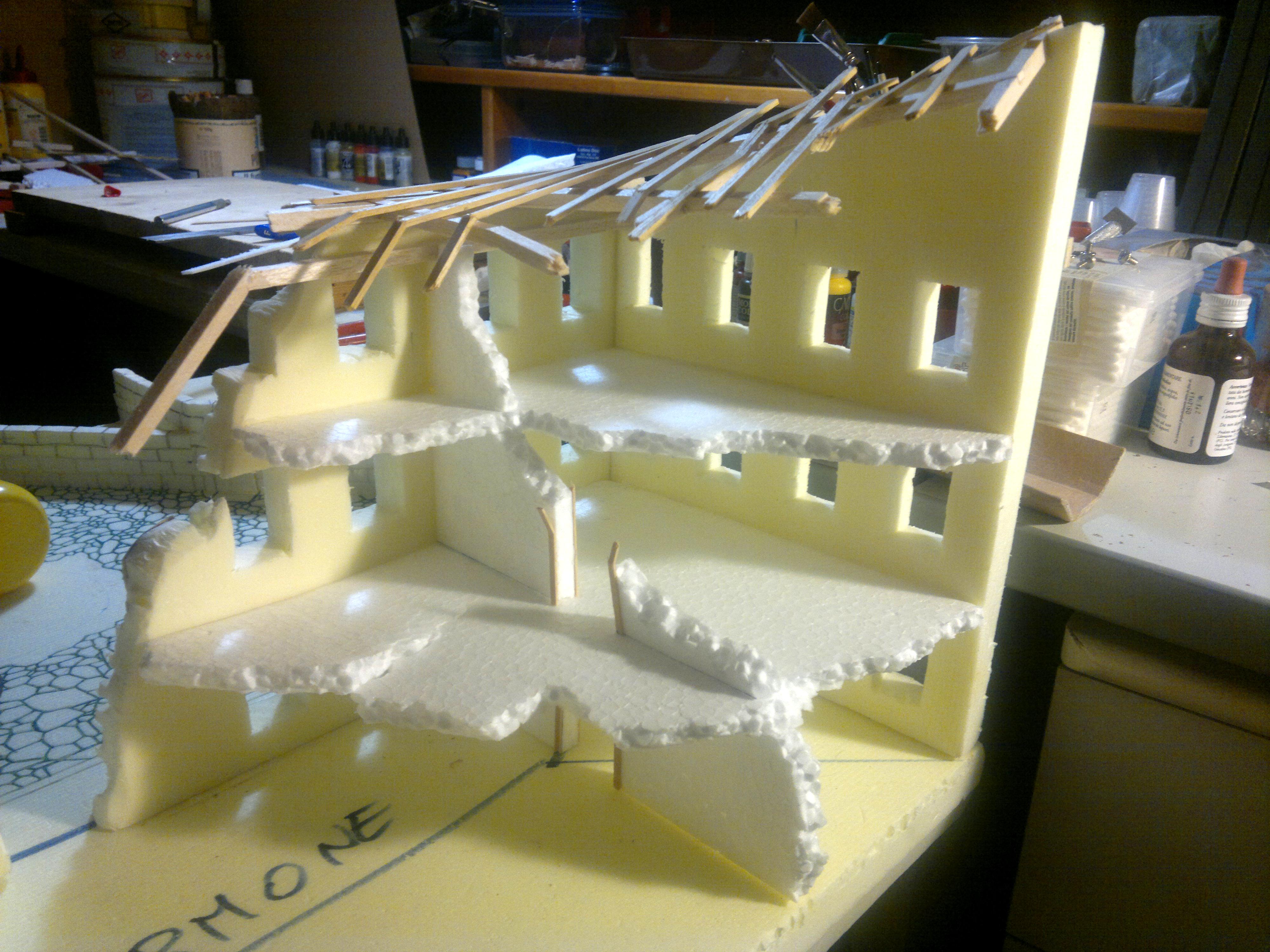 City, Ruin, Terrain, Urban, Work In Progress, World War 2