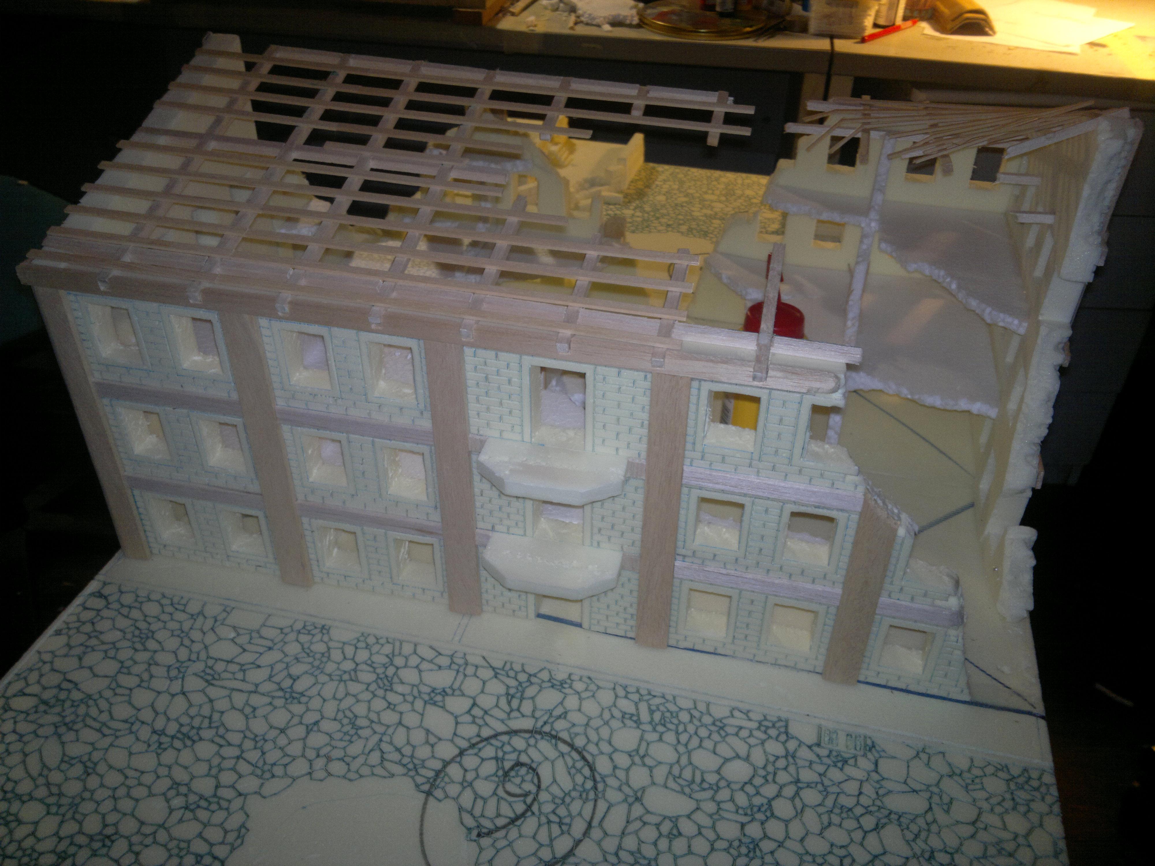 City, Ruin, Terrain, Urban, Work In Progress, World War 2