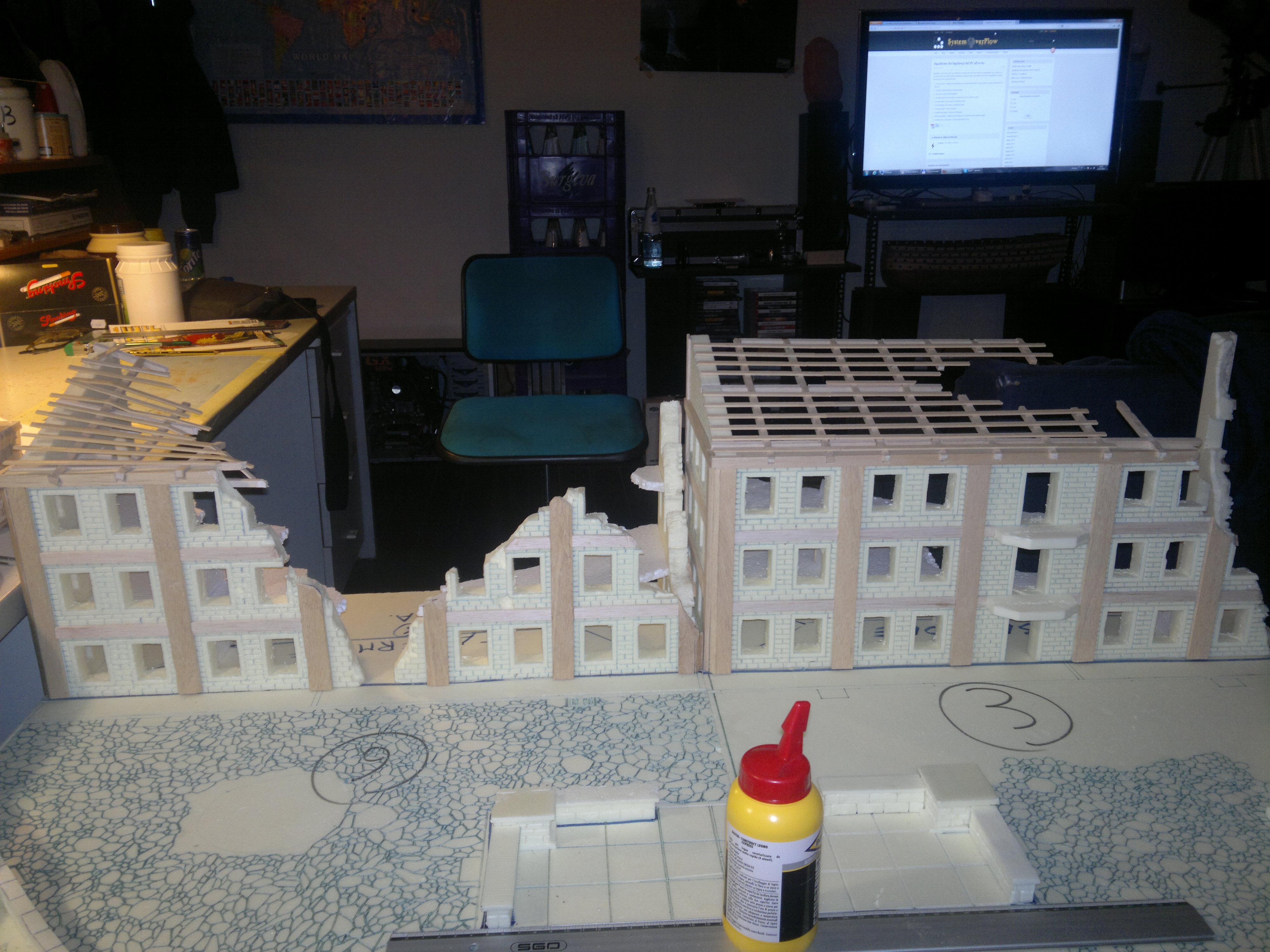 City, Ruin, Terrain, Urban, Work In Progress, World War 2