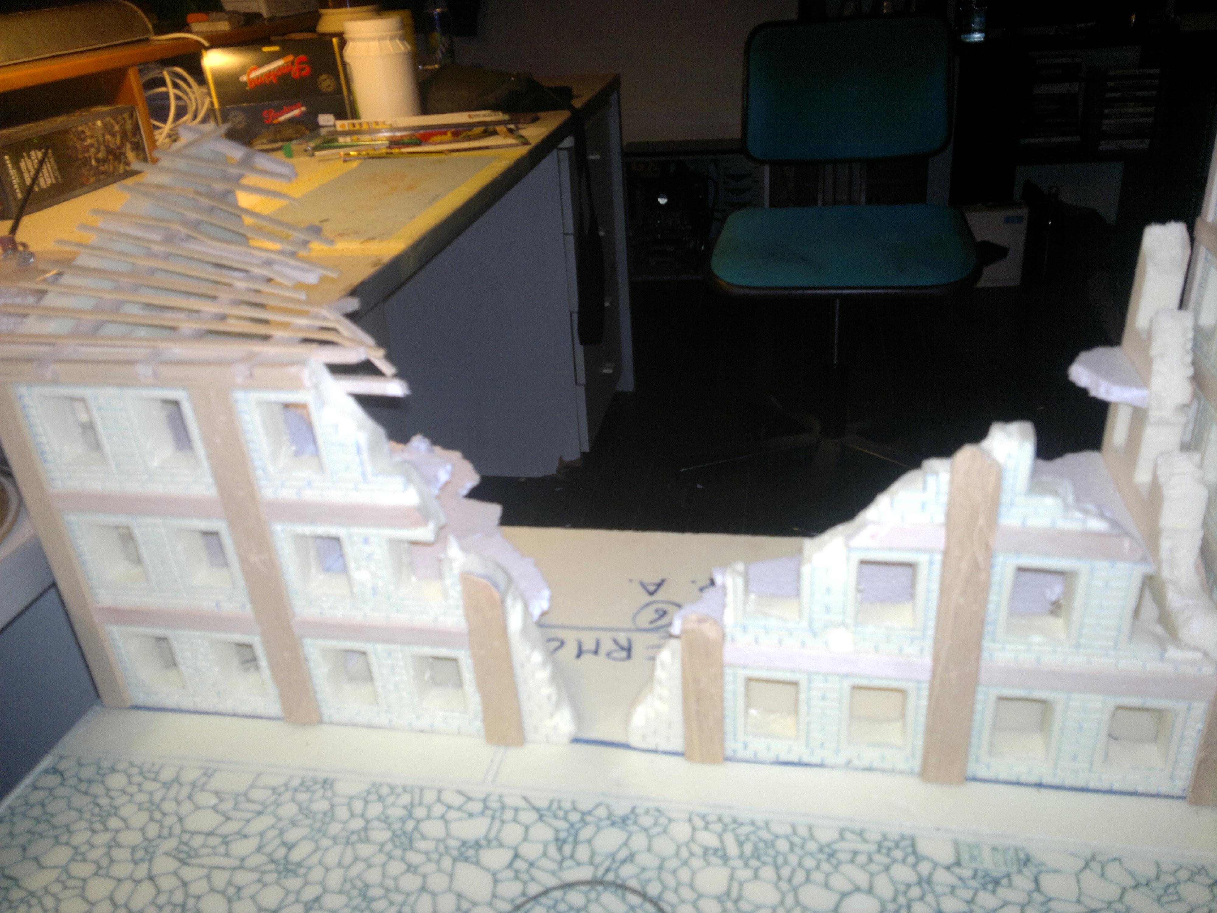 City, Ruin, Terrain, Urban, Work In Progress, World War 2