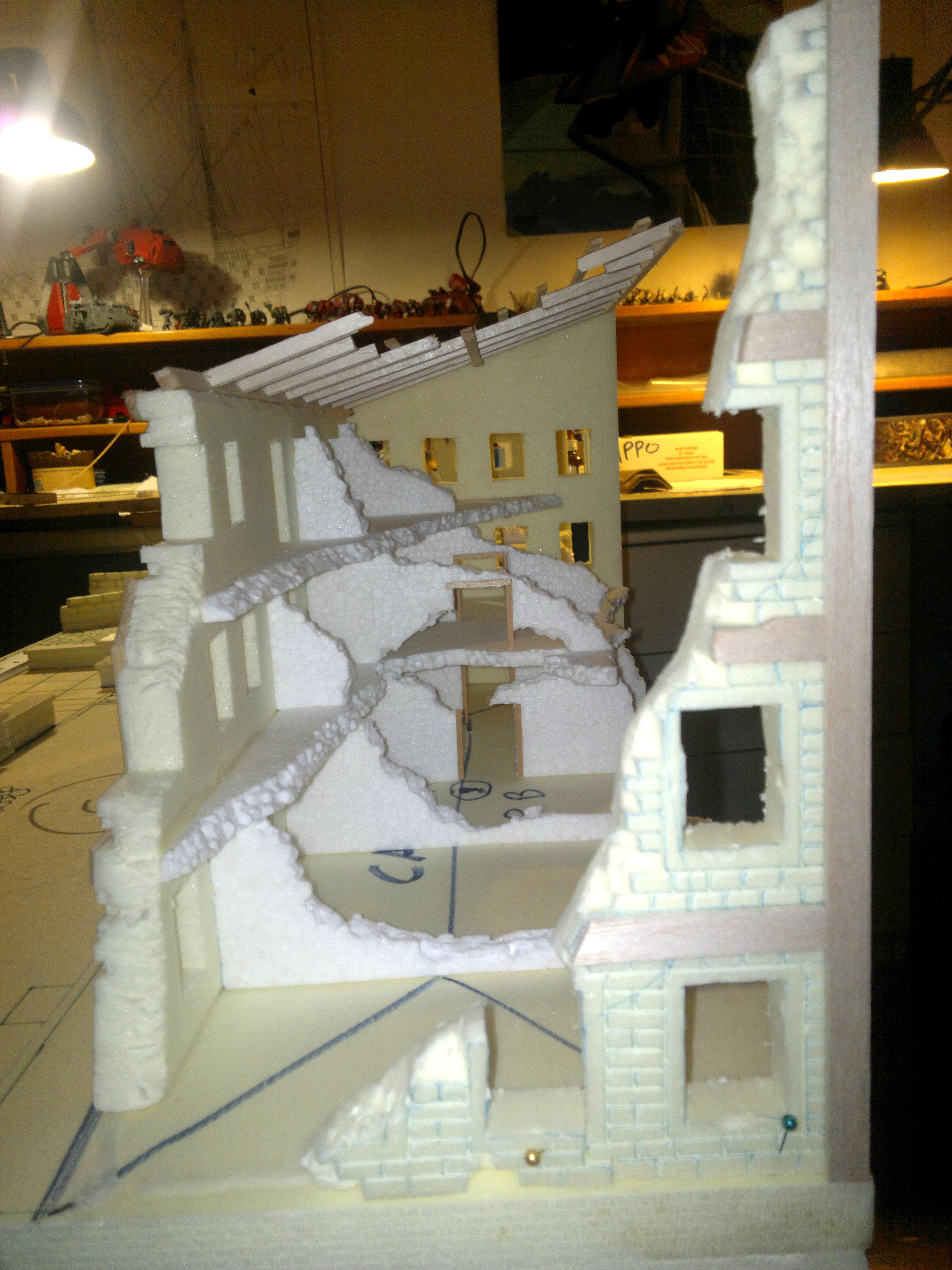 City, Ruin, Terrain, Urban, Work In Progress, World War 2