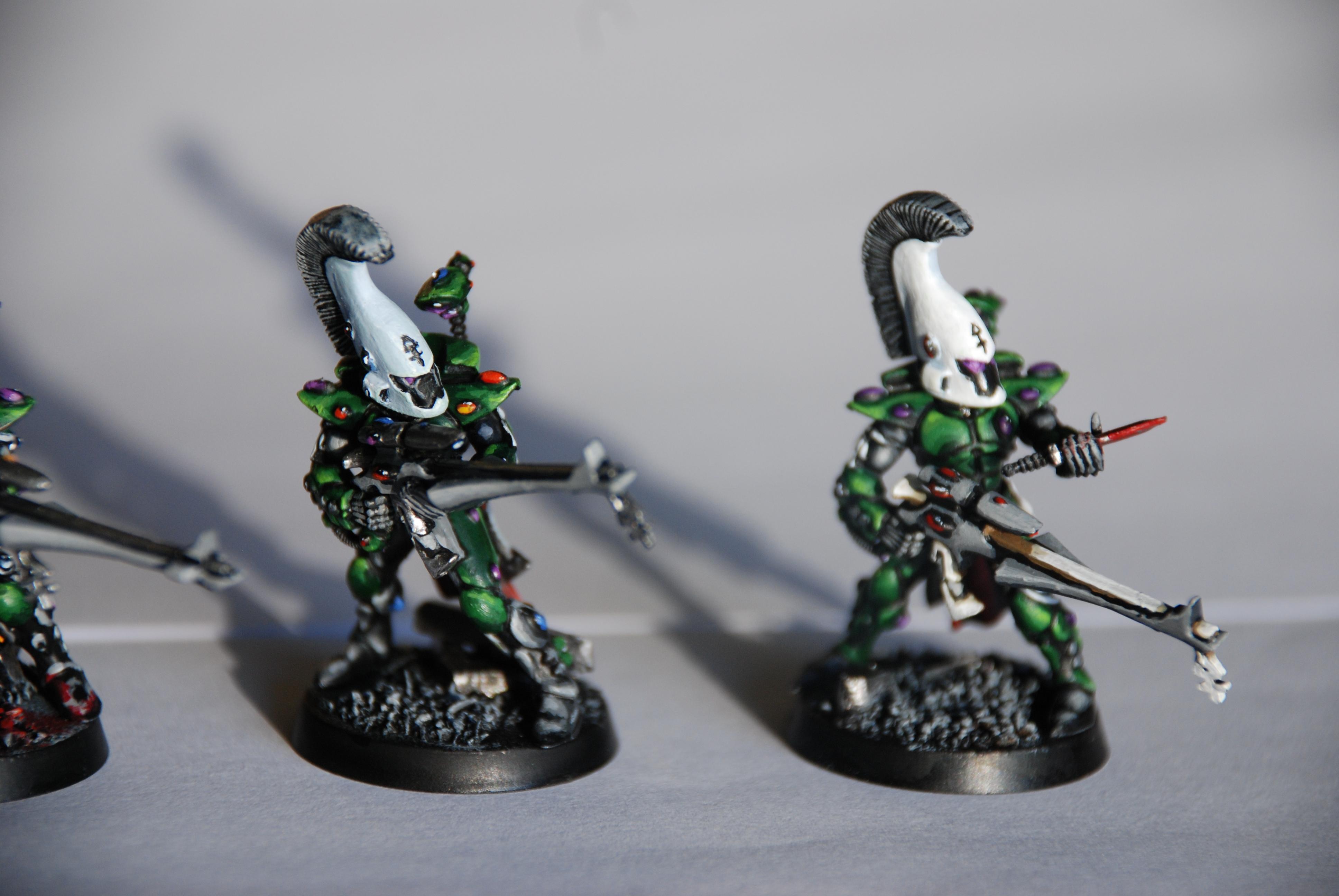 Aspect Warrior, Blending, Dire Avengers, Eldar, Green, Painted, Troops, Warhammer 40,000