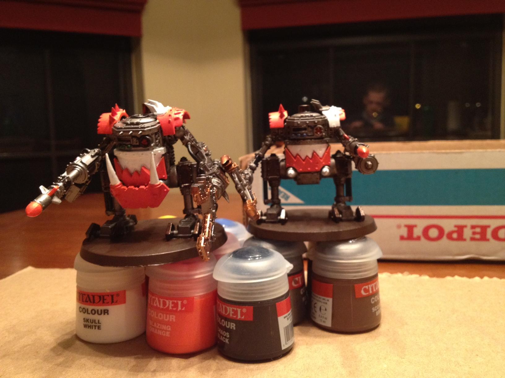 Killa Kans, Orks, First Painted Models in Years
