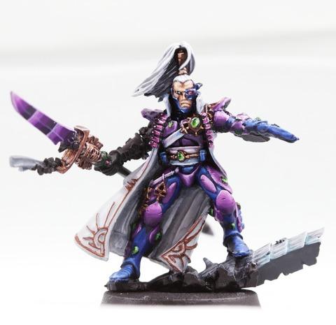Eldar, Gem, See-through, Urple, Warhammer 40,000, Wetblending, Work In Progress, Yriel