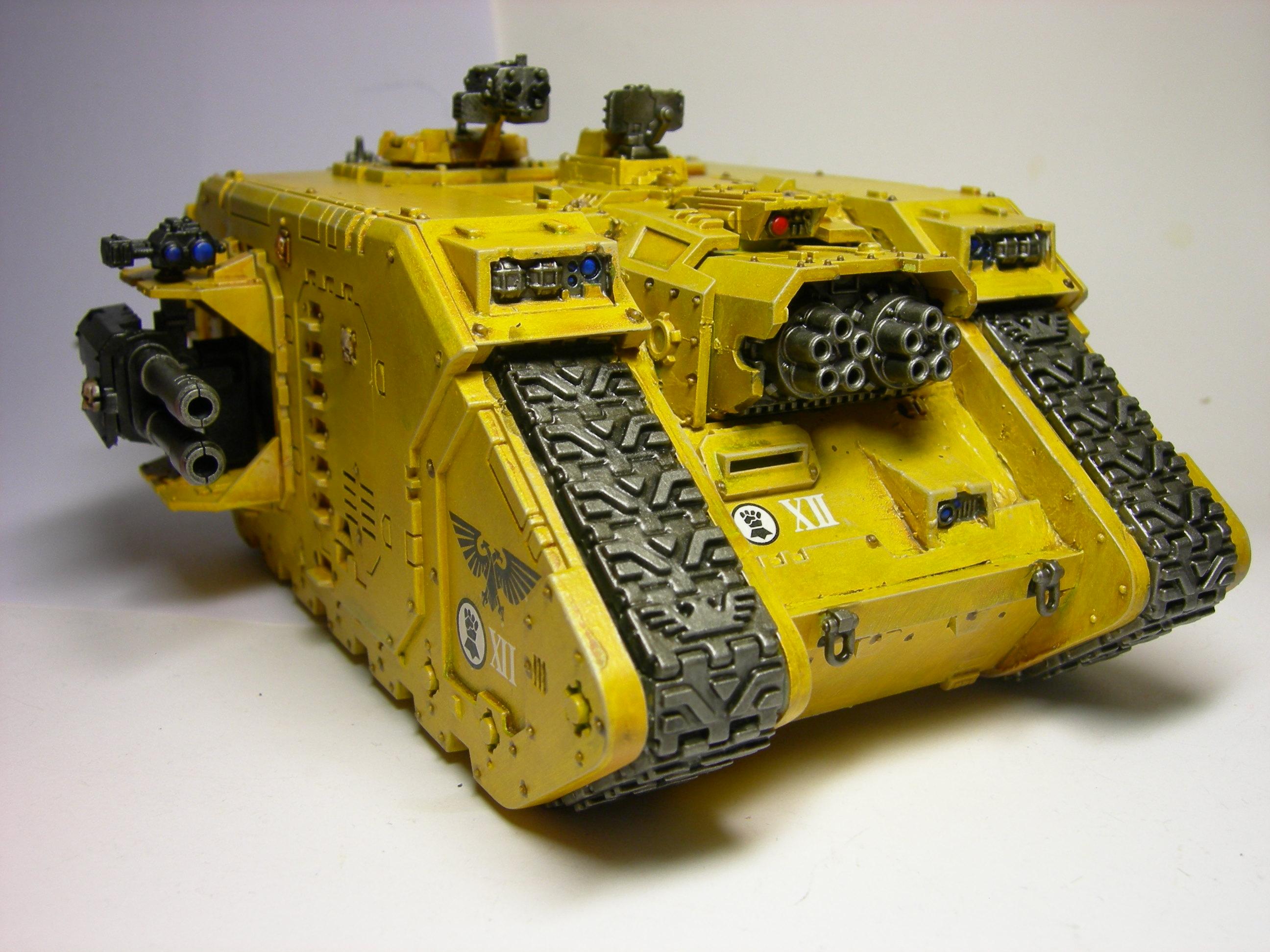Imperial Fists, Land Raider, Space Marines, Vulcan Mega Bolter