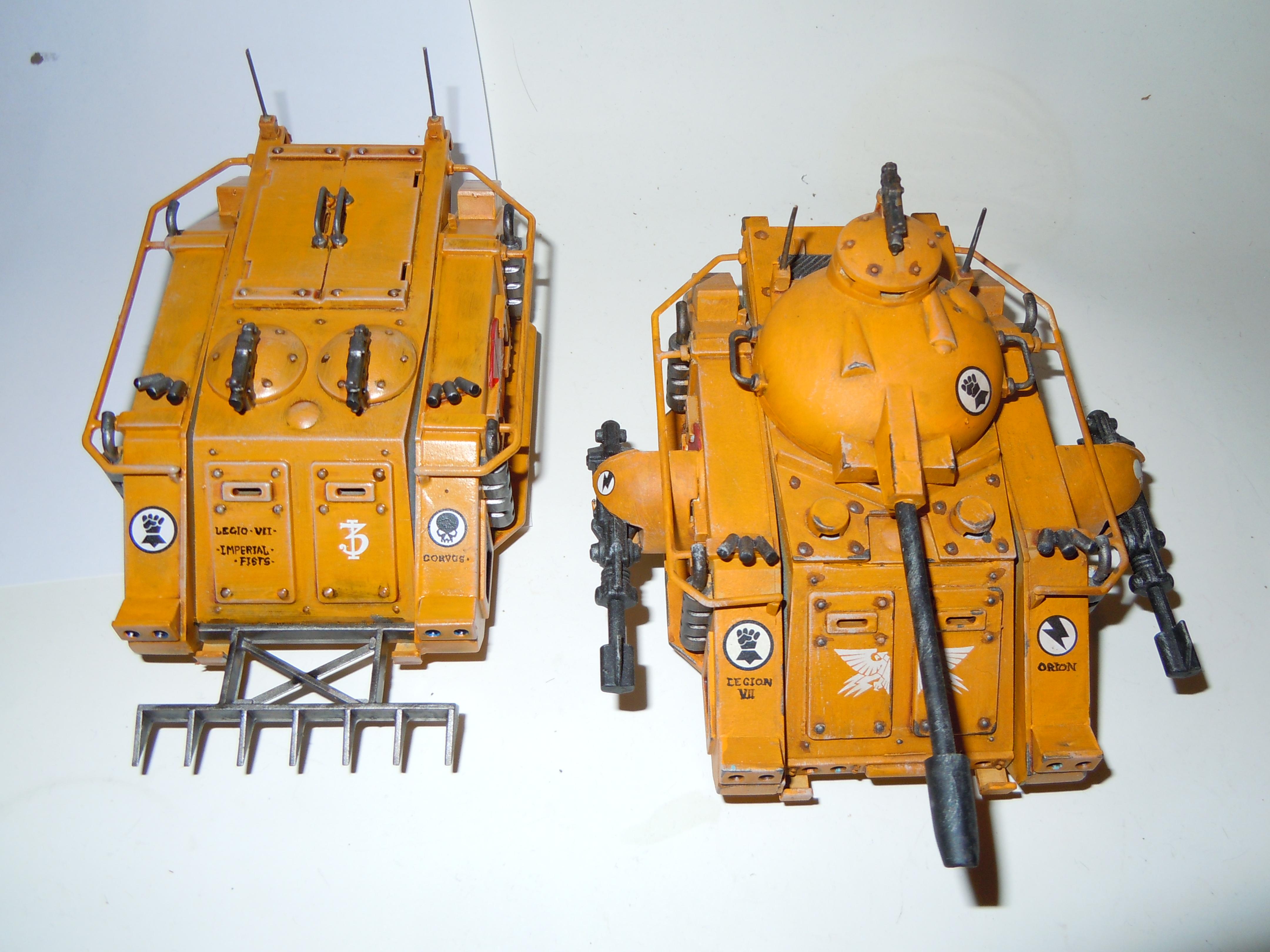 Imperial Fists, Mk I Predator, Mki Predator, Predator, Rhino, Rogue Trader, Space Marines