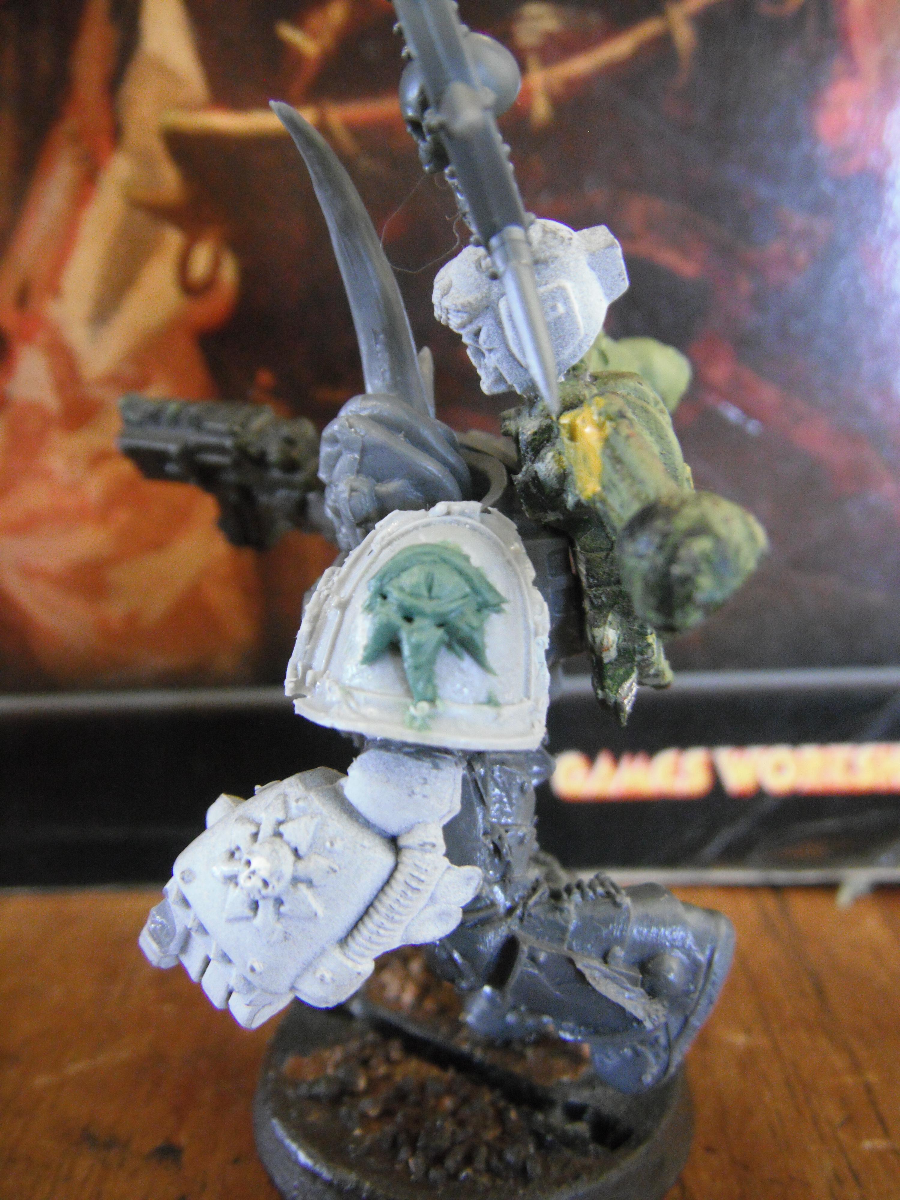 Black Legion, Chaos, Chaos Space Marines, Conversion, Sculpting