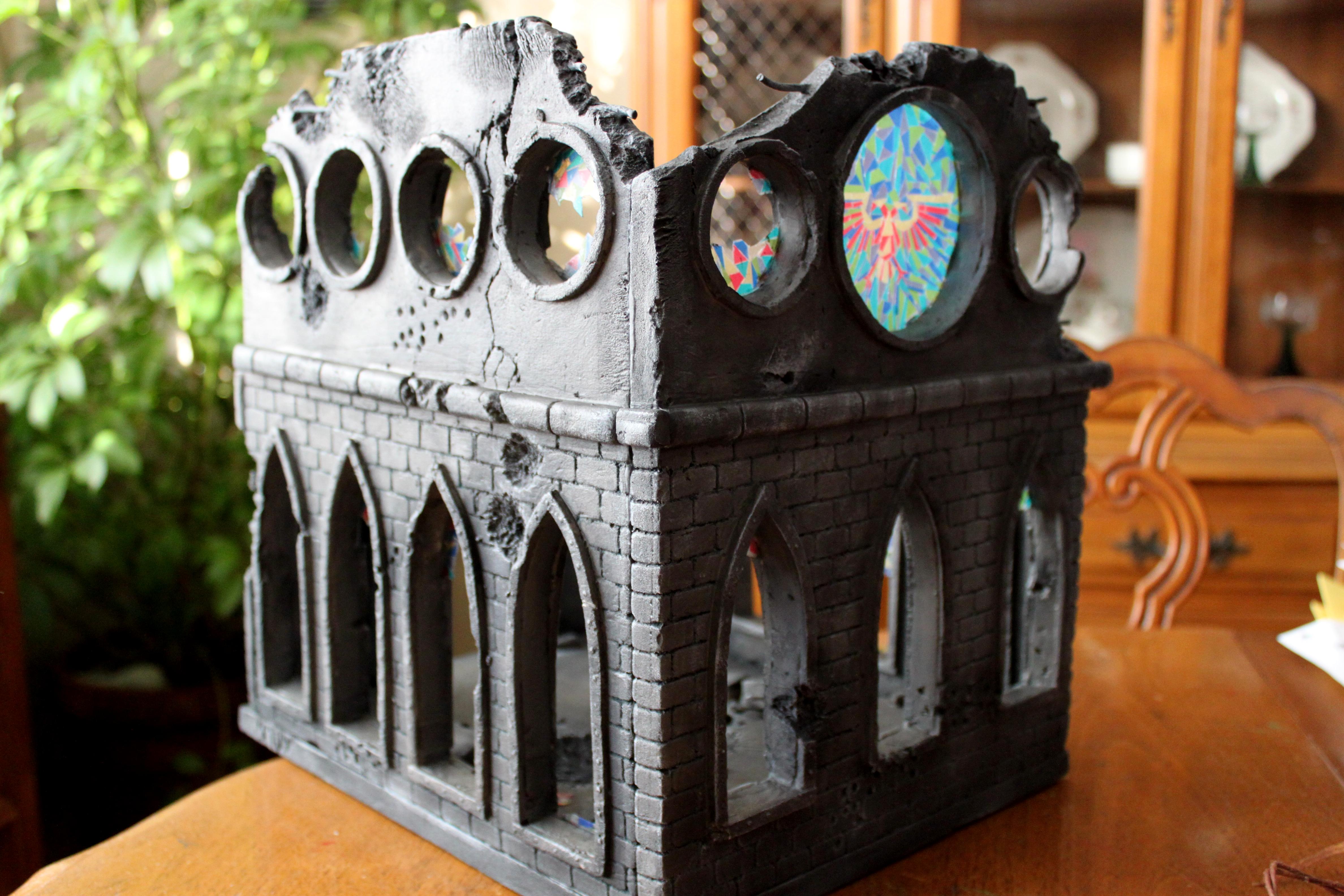 Buildings, Cathedral, Church, Scratch Build, Stained Glass, Terrain, Warhammer 40,000