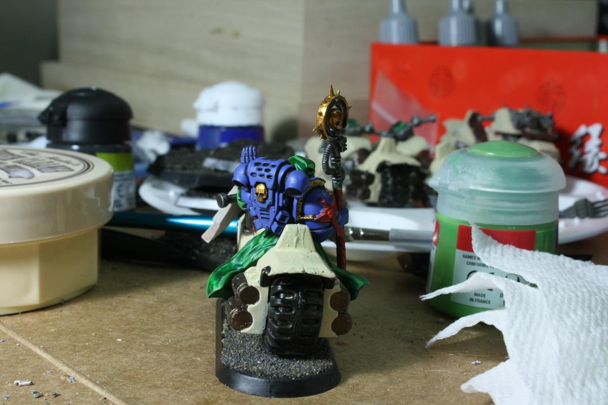 I decided against having a hussar wing flag for him