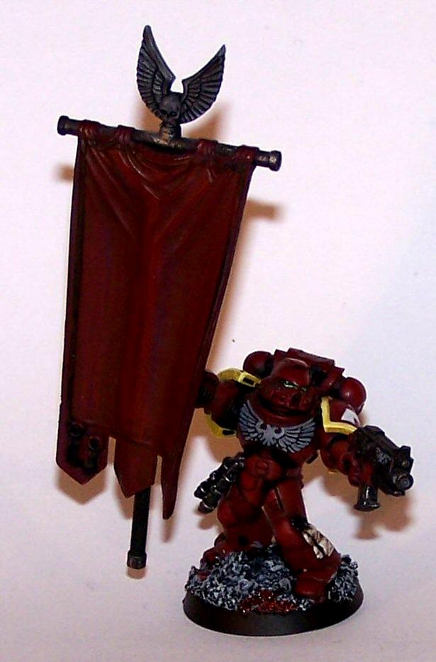 Banner, Blood Angels, Emperor's Wings, Space Marines, Standard Bearer, Warhammer 40,000