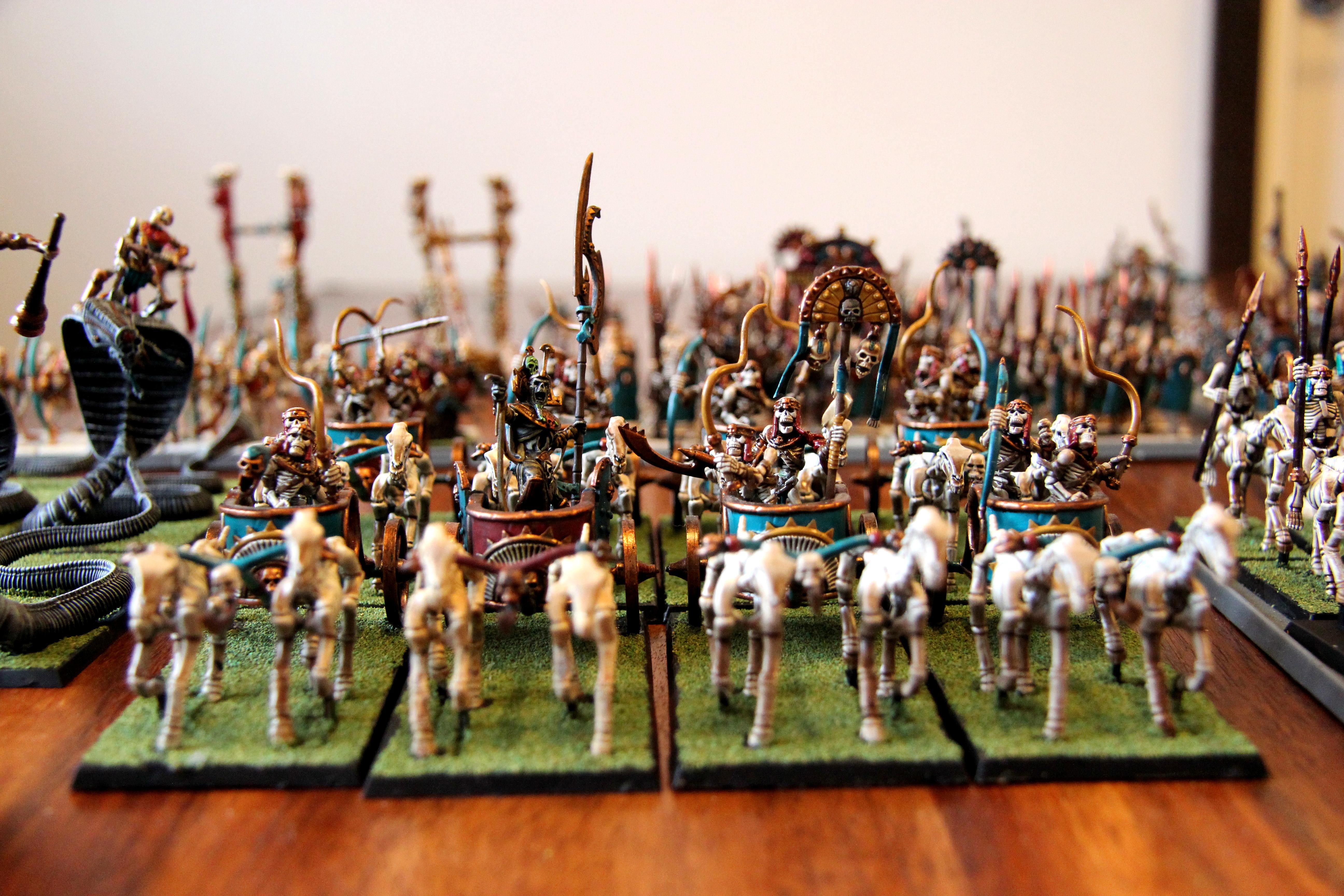 Chariots, Skeletons, Tomb Kings, Warhammer Fantasy