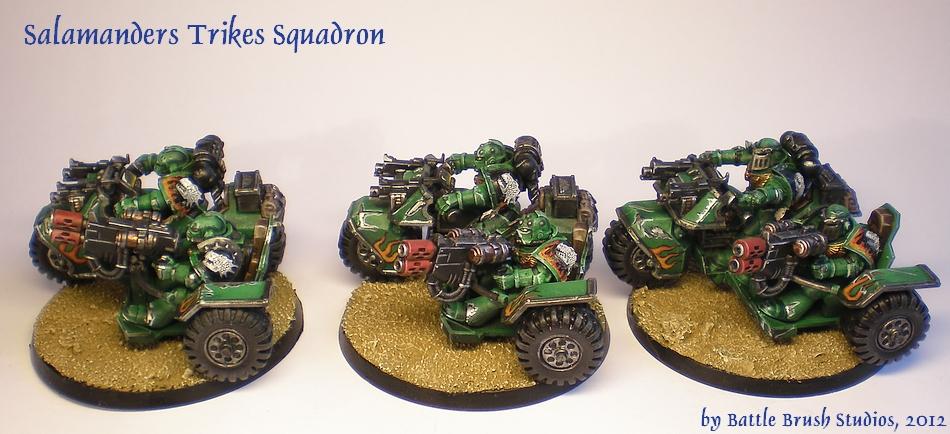 Astartes, Bike, Salamanders, Space Marines