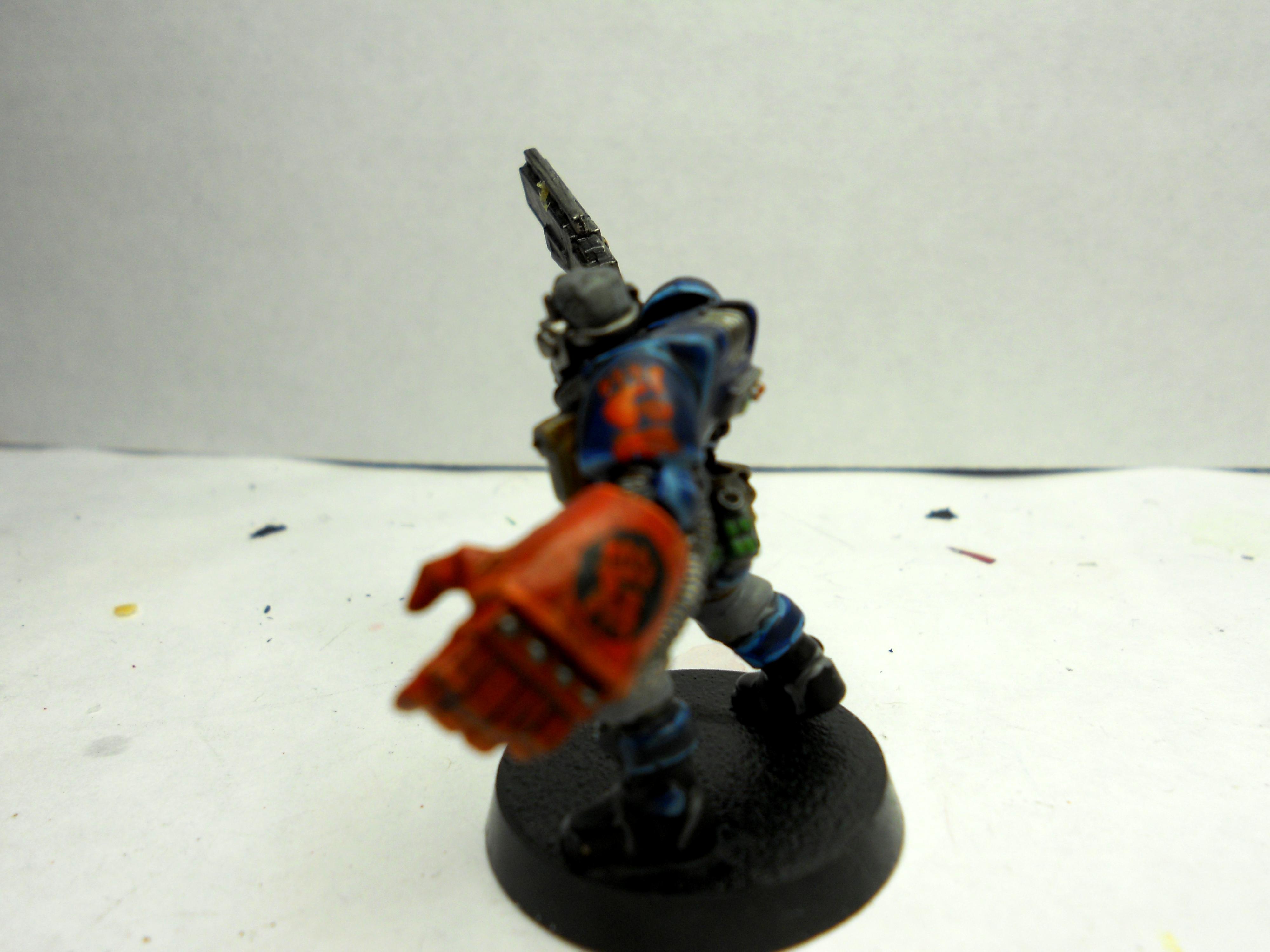 Crimson Fists, Scout Sgt 1 free-hand detail