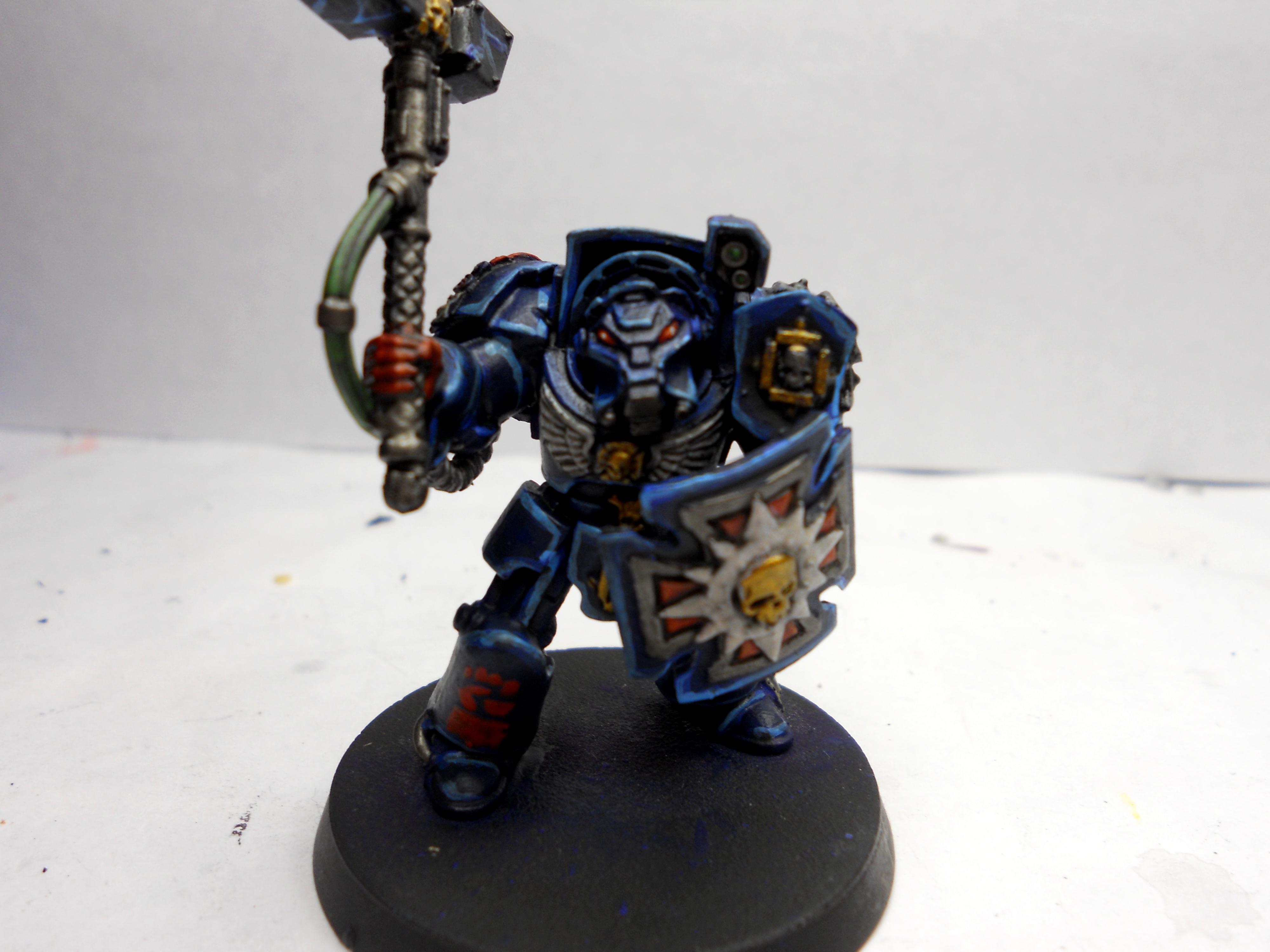 Assault Terminator, Crimson Fists, Storm Shield, Thunder Hammer, Warhammer 40,000