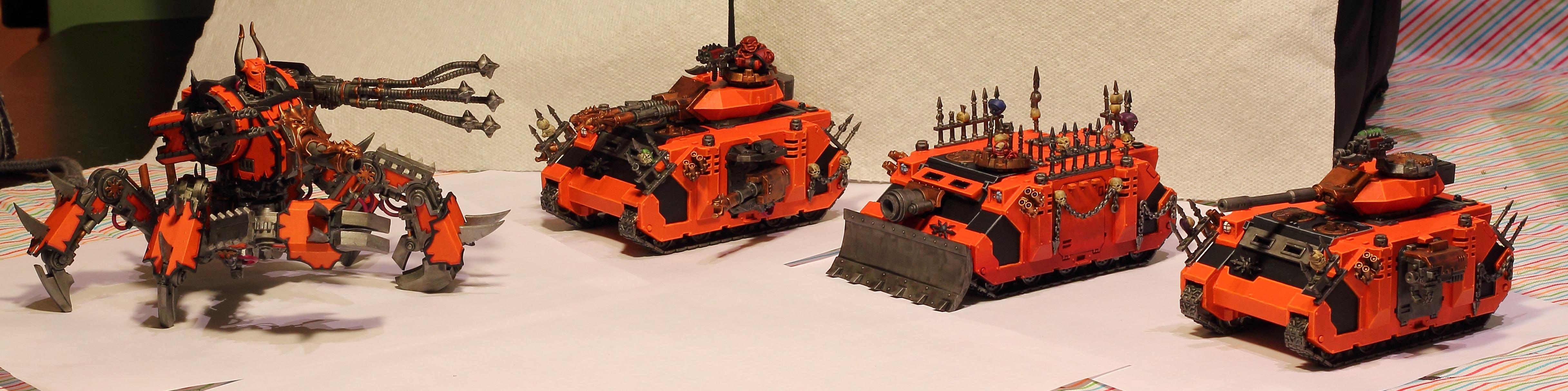 Chaos Space Marine Vehicles Defiler Rhino Predator Vindicator Pyre Army