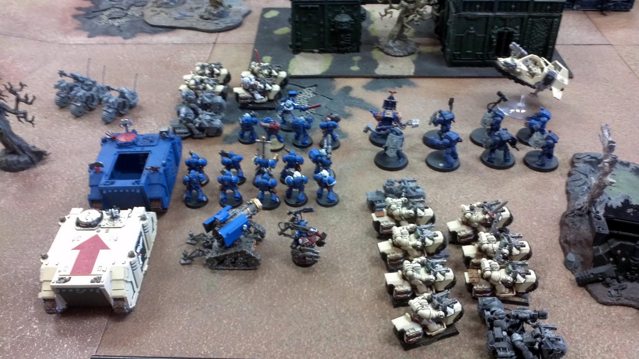My current codex space marine list with some bikes