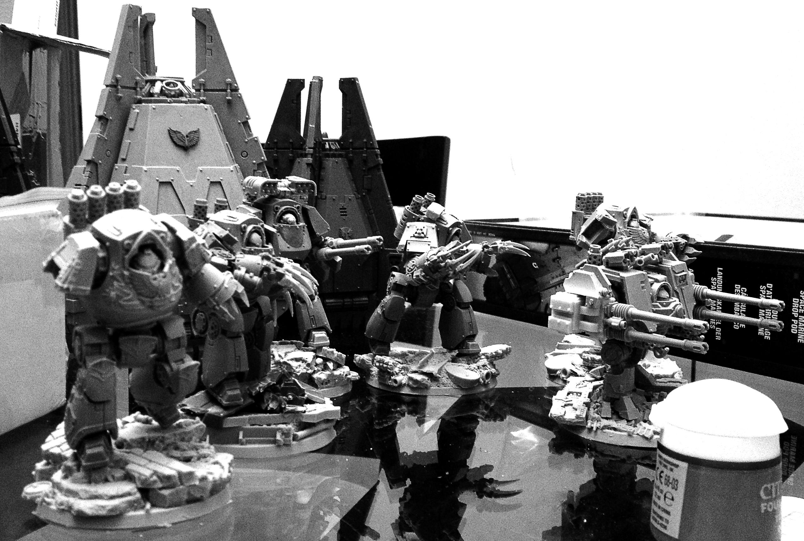 Dreadnought, 5/6 contemptors, mostly done with a MKIV rifleman