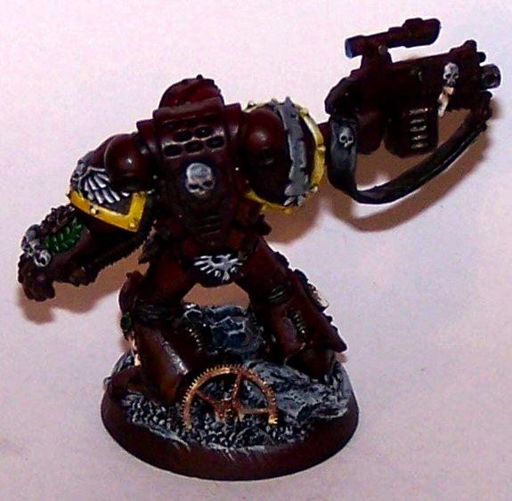 Cog, Emperor's Eagles, Space Marines, Sternguard, Urban Base, Warhammer 40,000, Work In Progress