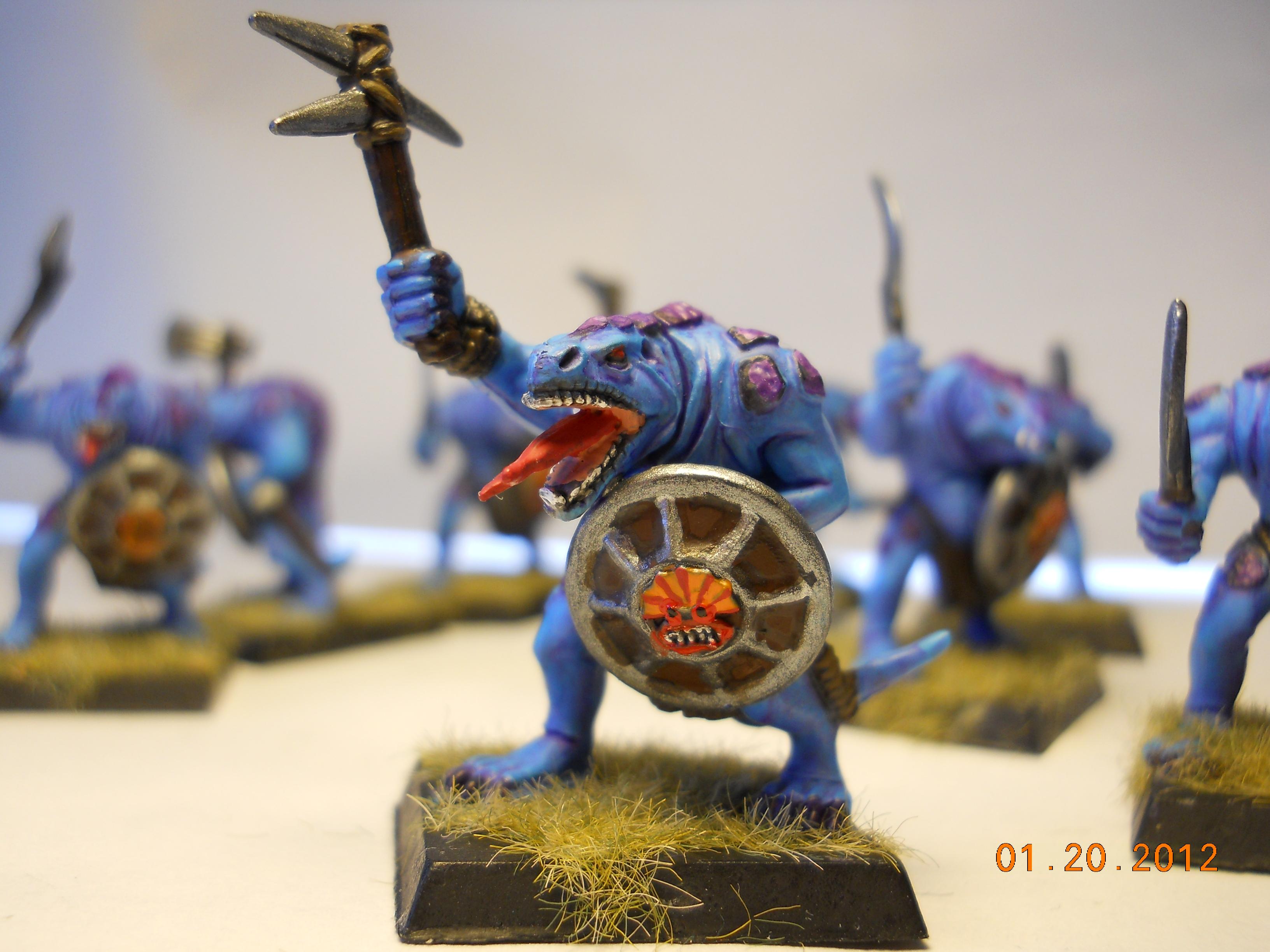 Lizardmen, Saurian, Warhammer Fantasy, Warriors