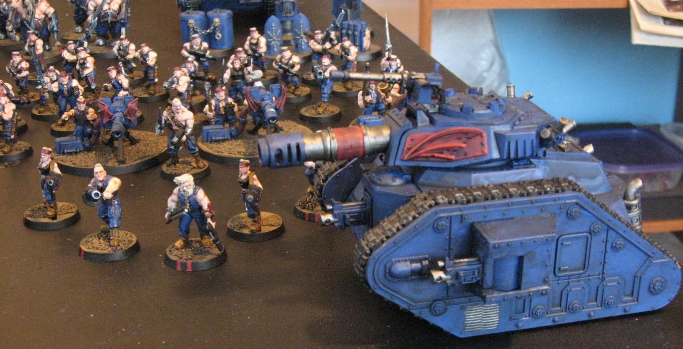 Imperial Guard, Leman Russ Battle Tank, Sons Of The Night, Traitor Guard, Warhammer 40,000