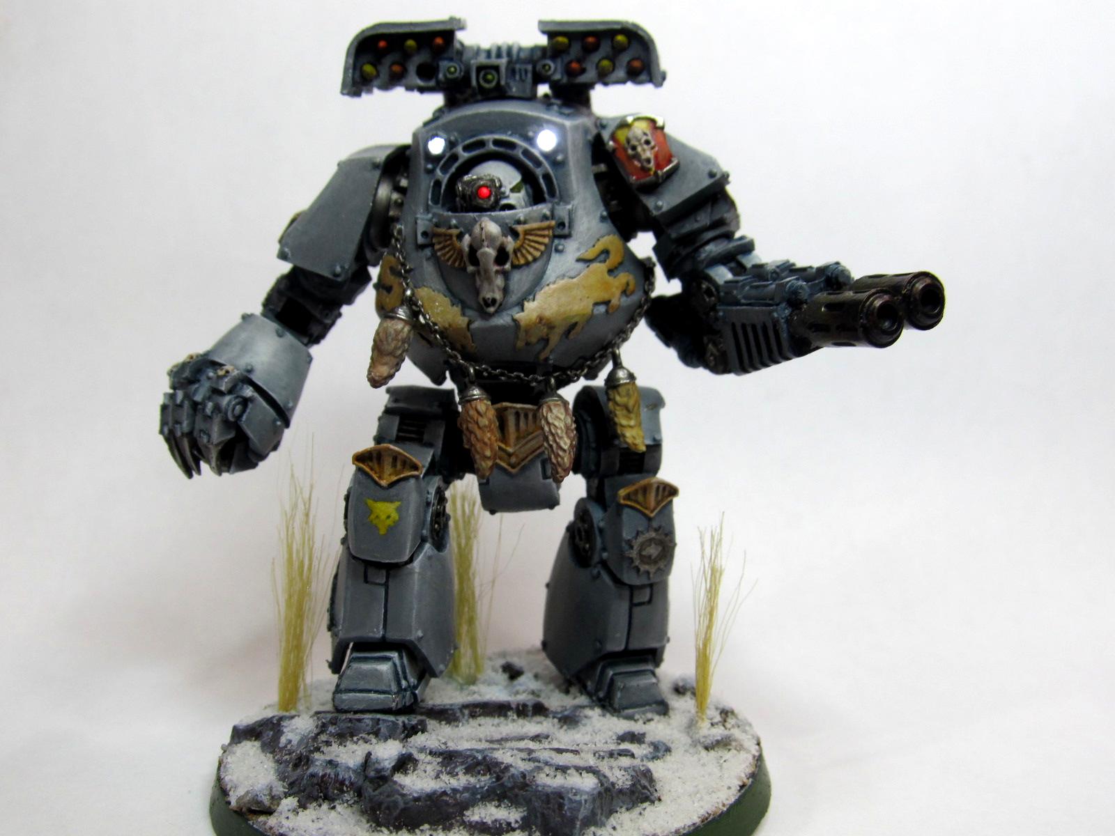 Contemptor, Dreadnought, Lighting, Space Wolves