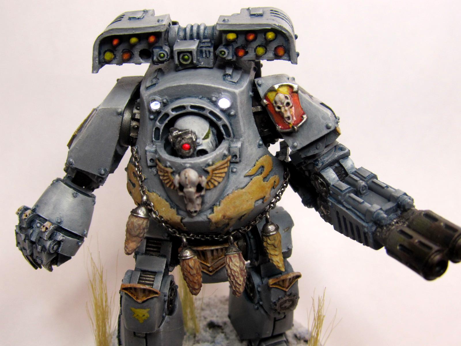 Contemptor, Dreadnought, Lighting, Space Wolves