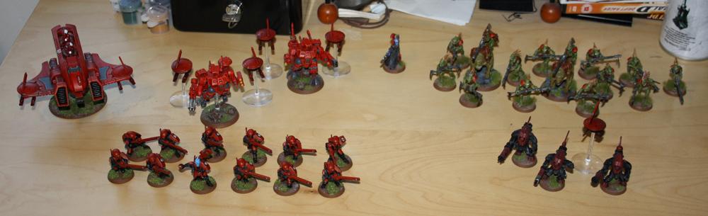The whole army so far