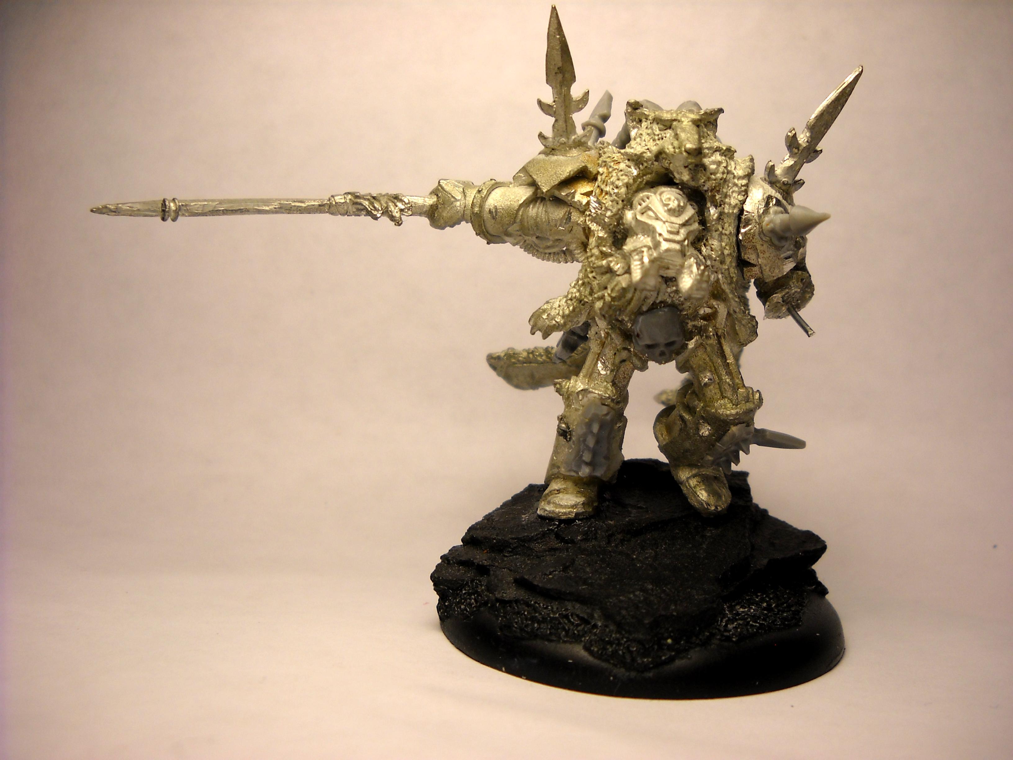 Chaos, Chaos Space Marines, Chaos Undivided, Conversion, Logan Grimnar, Space Marines, Spikes, Terminator Armor, Terminator Lord, Work In Progress