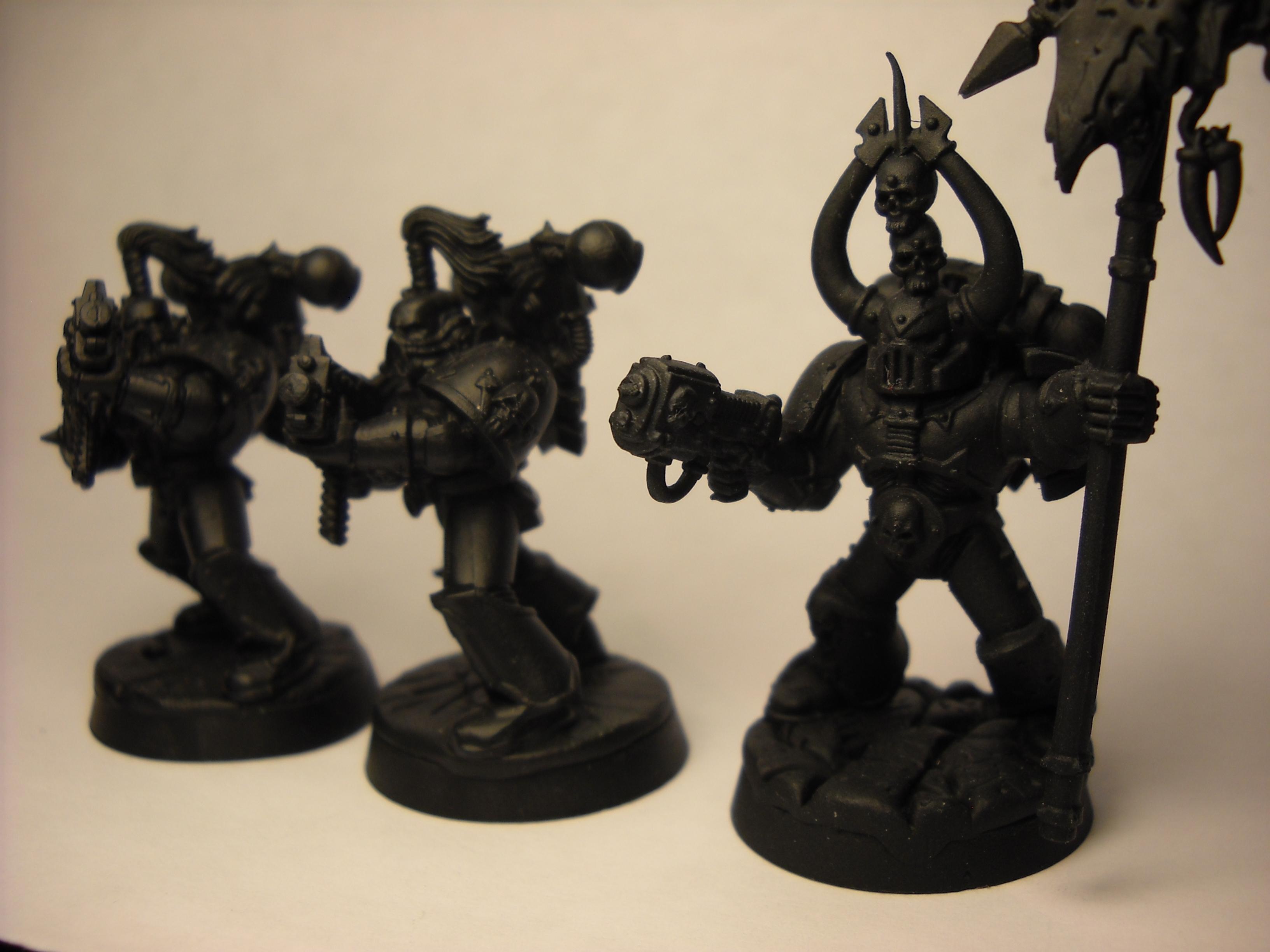 Chaos, Chaos Space Marines, Chaos Undivided, Primered