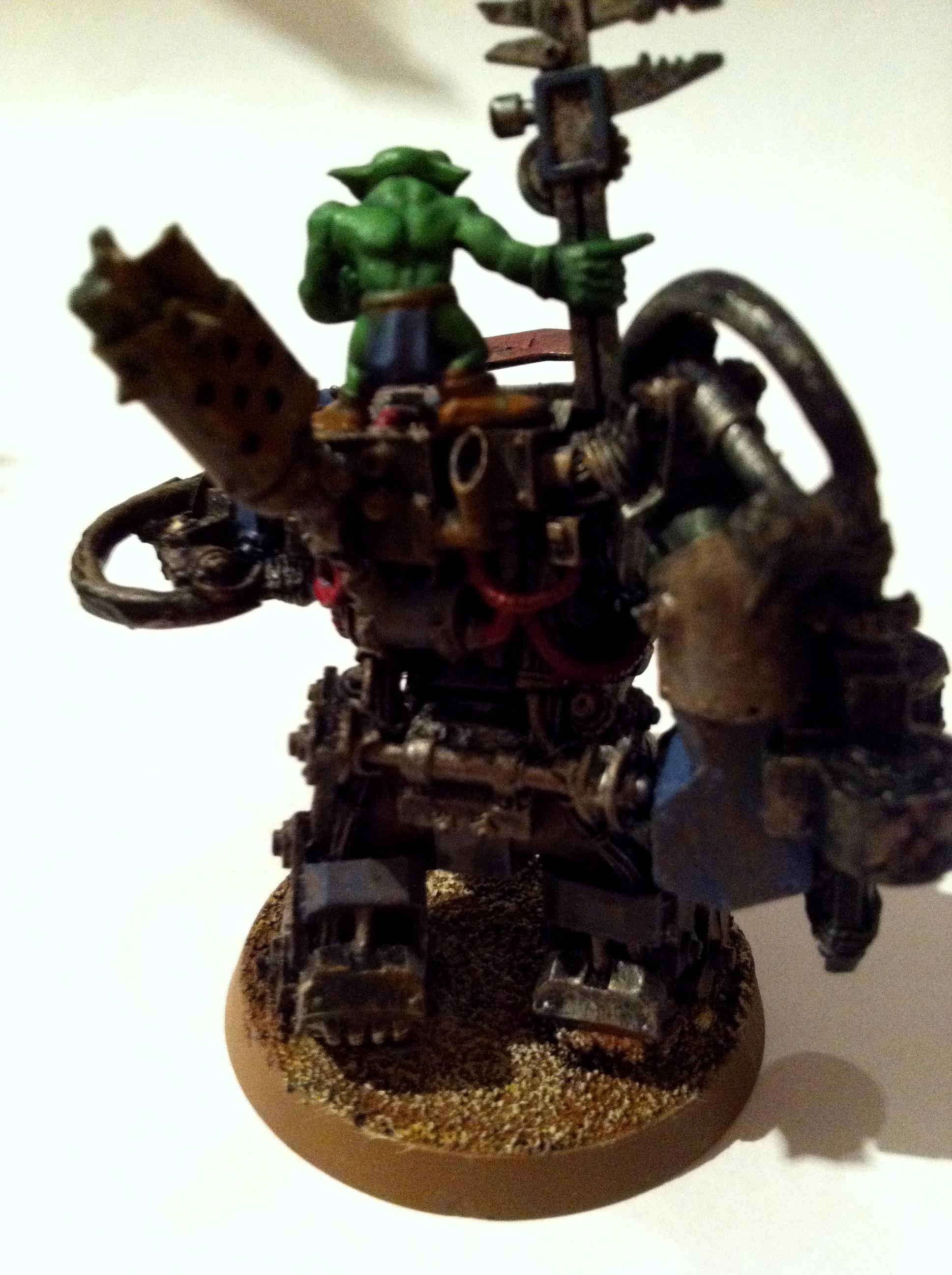 Costom, Grots, Orks, Power Klaw, Sand, Warboss