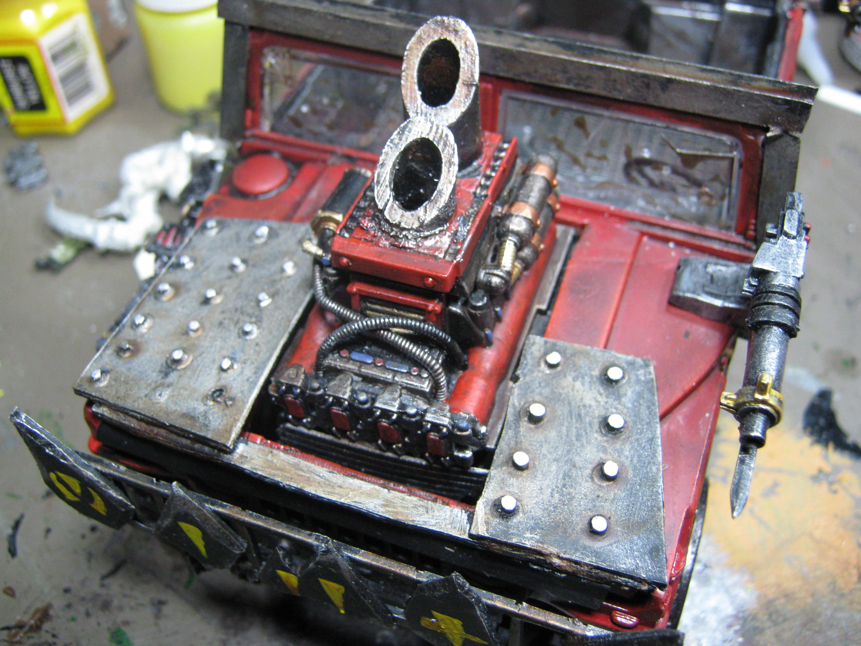 Battlewagon, Conversion, Orks, Plasticard, Warhammer 40,000