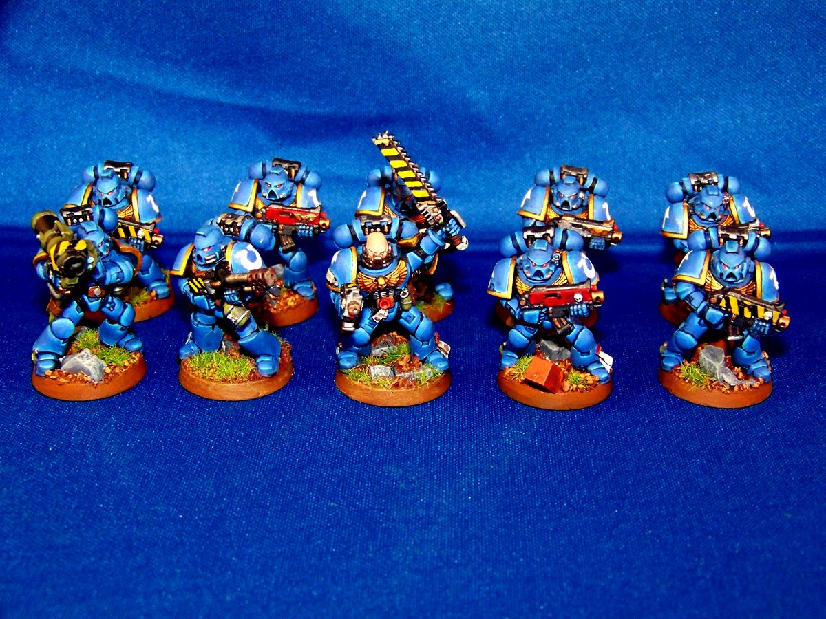 Space Marines, Tactical Squad, Ultramarines, Warhammer 40,000